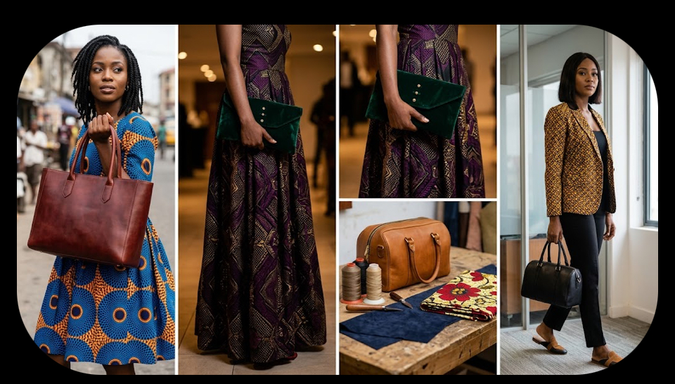 How to Style Authentic Ankara Prints with Handcrafted Bags | Lazuda Afrique