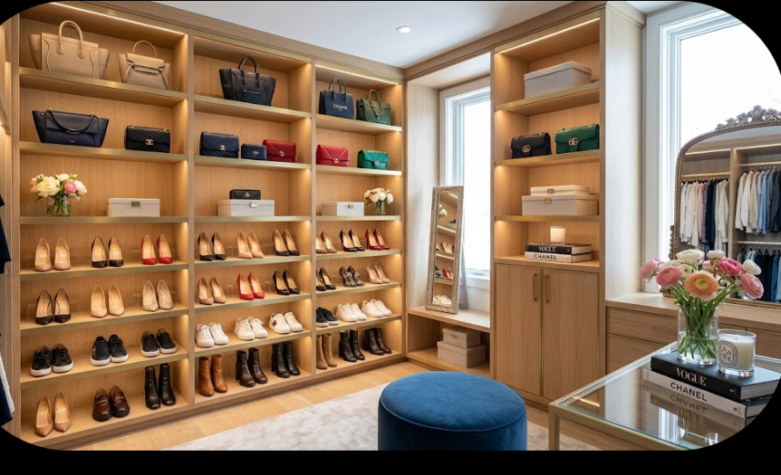 How to Aesthetically Display Your Handbag and Shoe Collection at Home