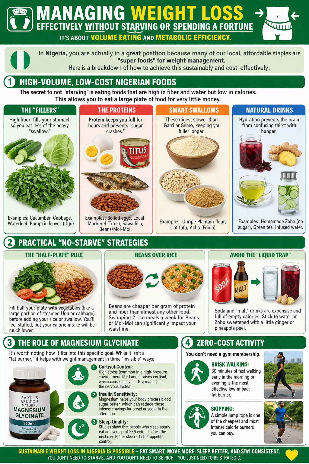 Weight control without starving and cost effective