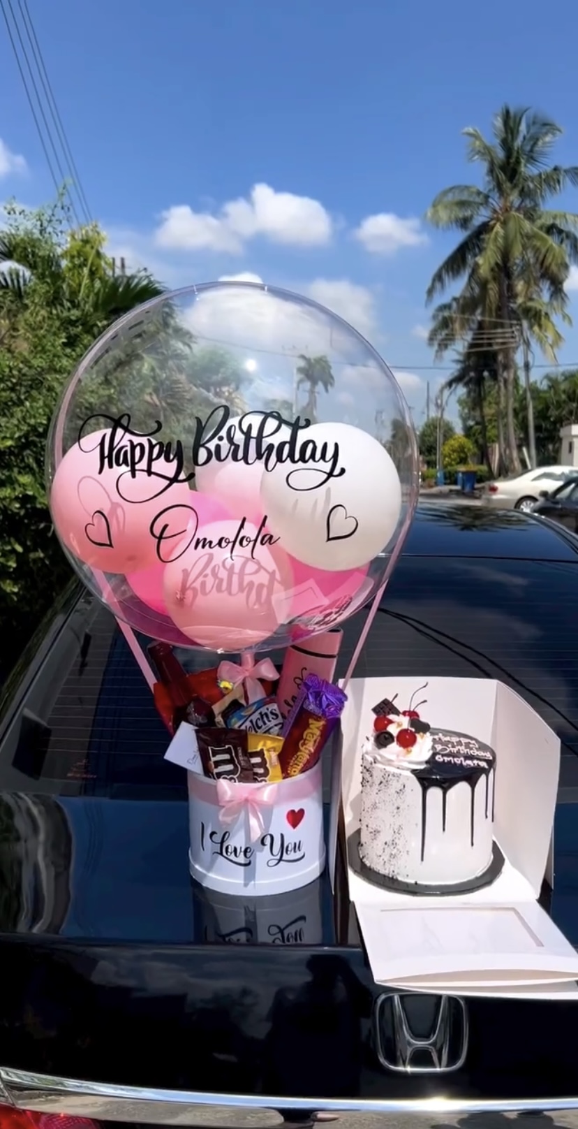 Balloon treat boxes(girls)
