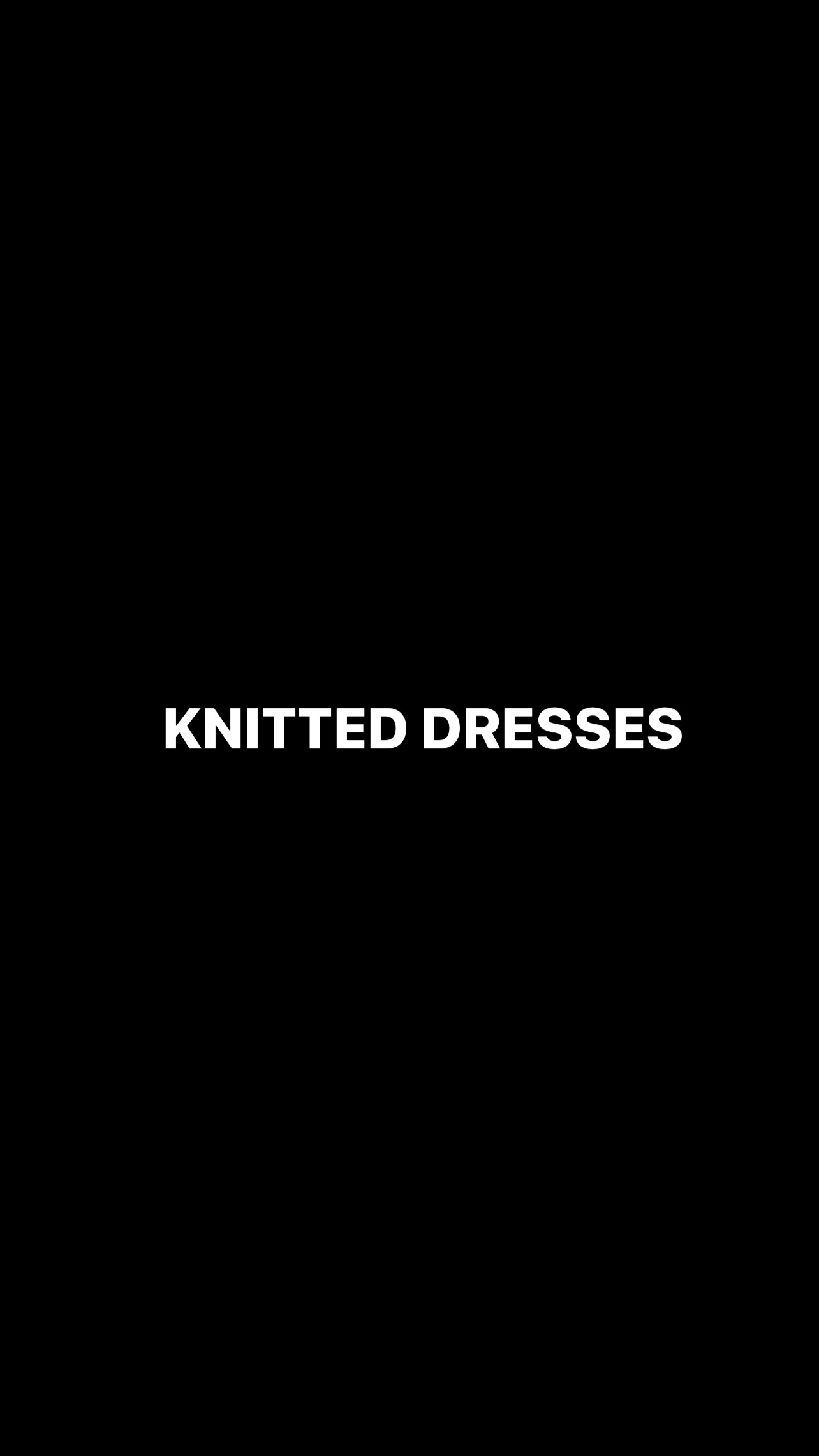 KNITTED DRESSES