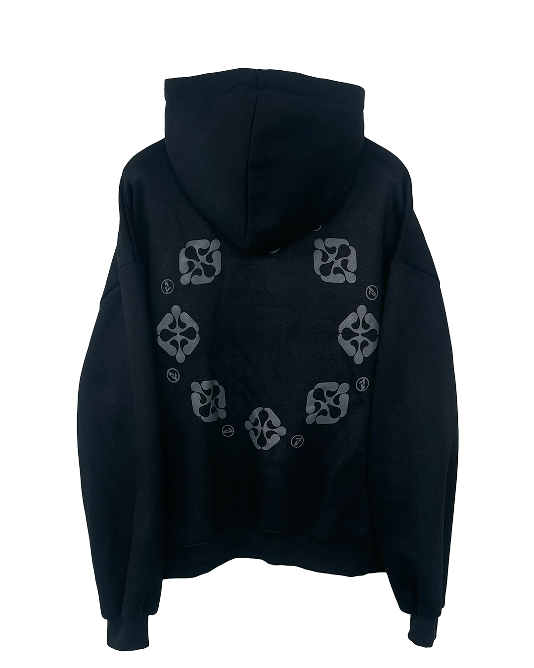 BLACK SPIRAL HOODIE image