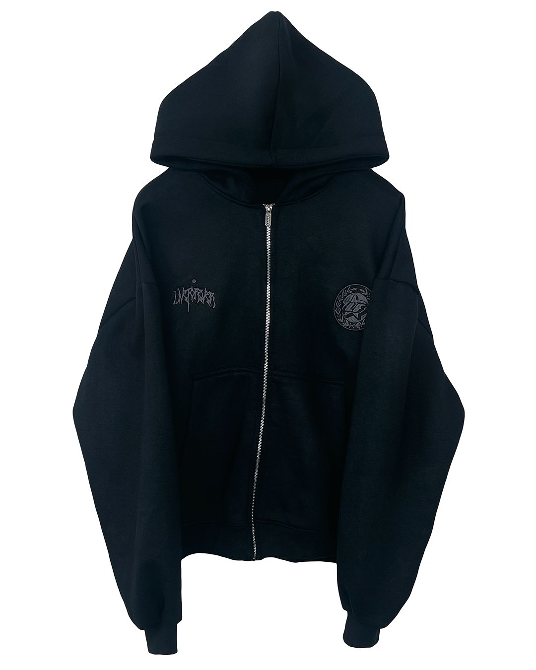 BLACK SPIRAL HOODIE image