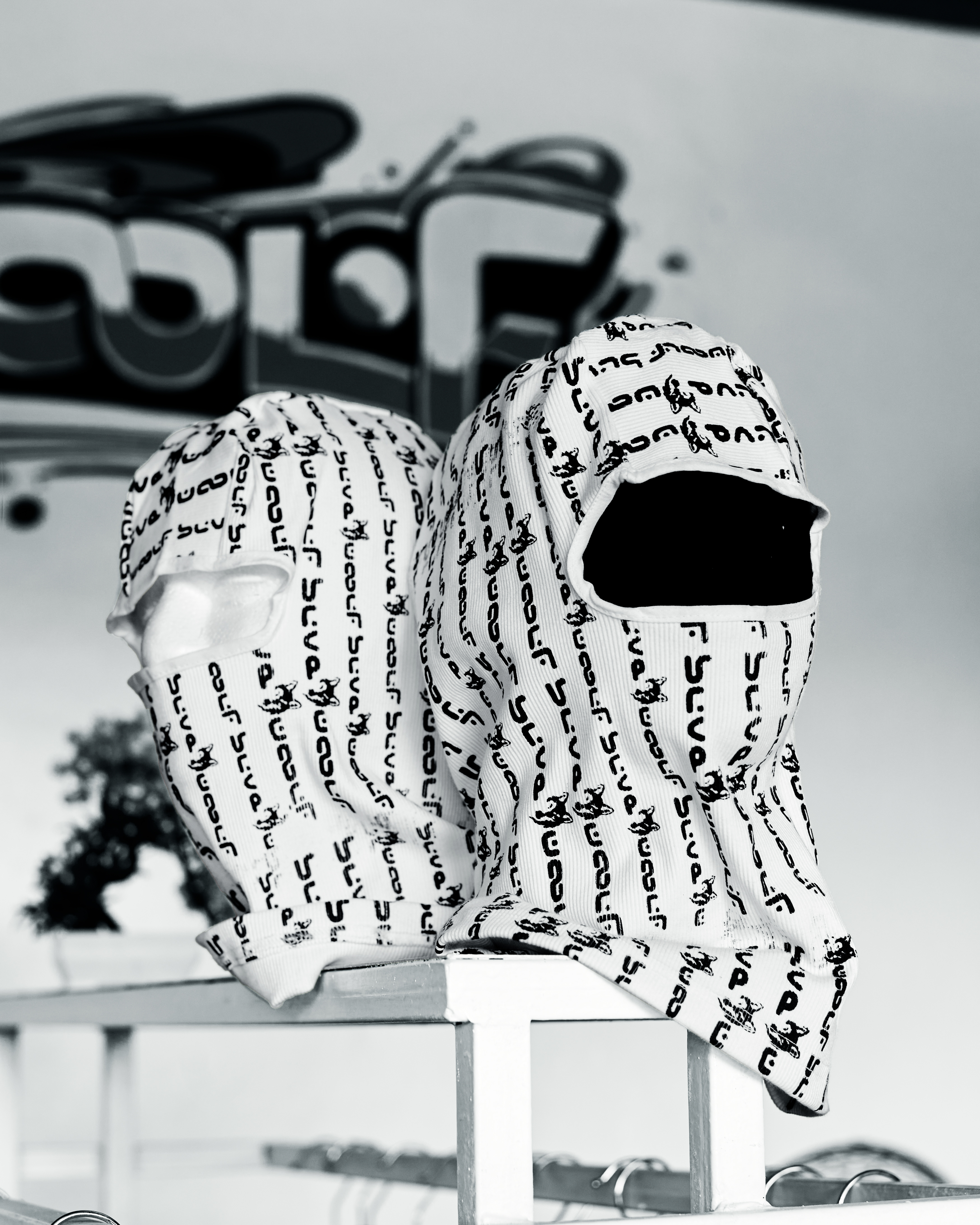 Blvewolf White Ski Mask image