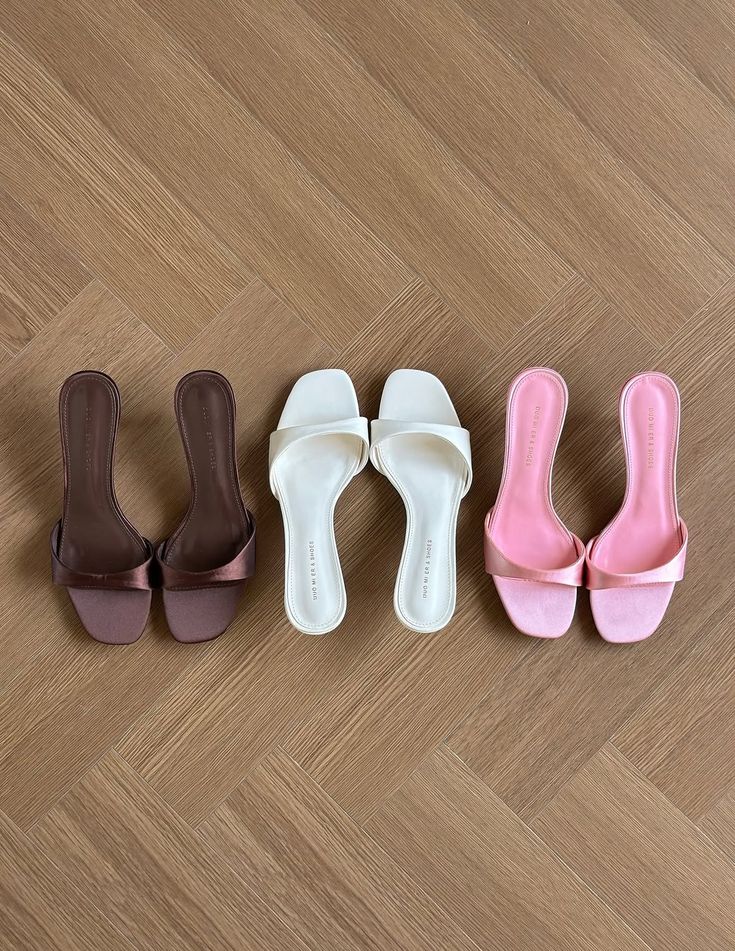 Low stiletto heels