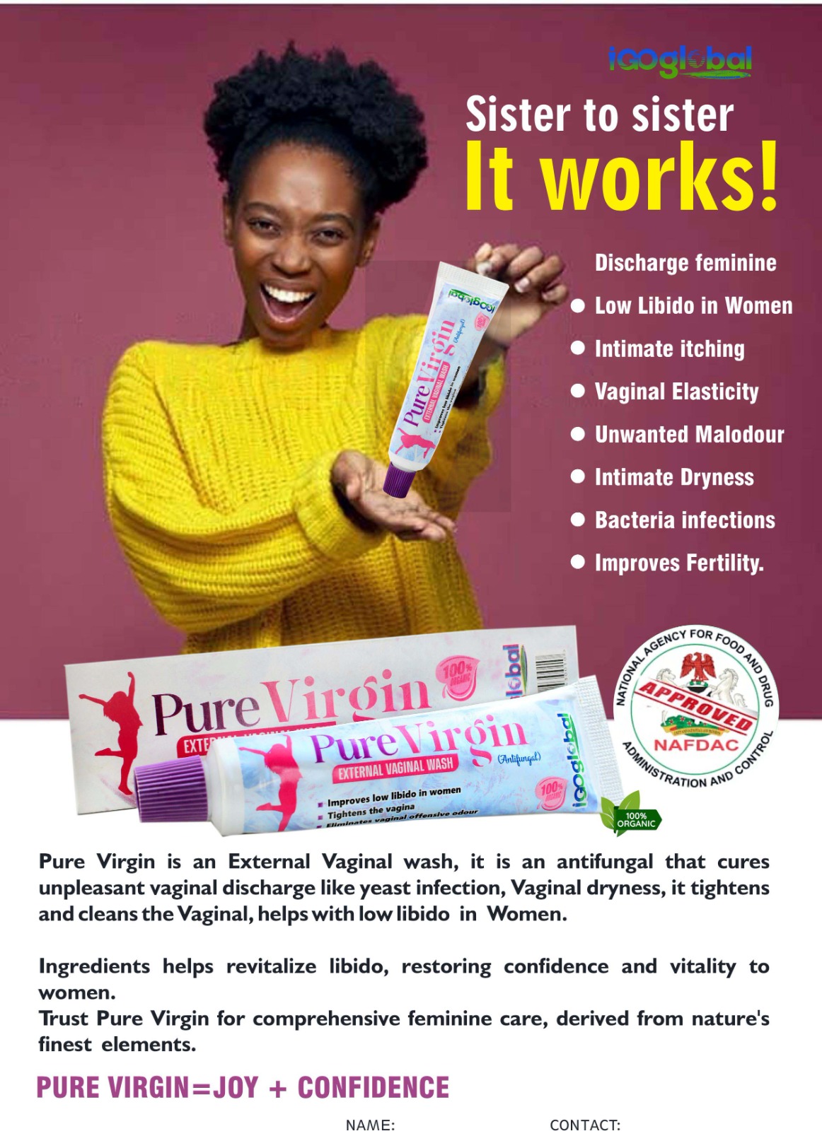 Pure virgin antifungal gel image
