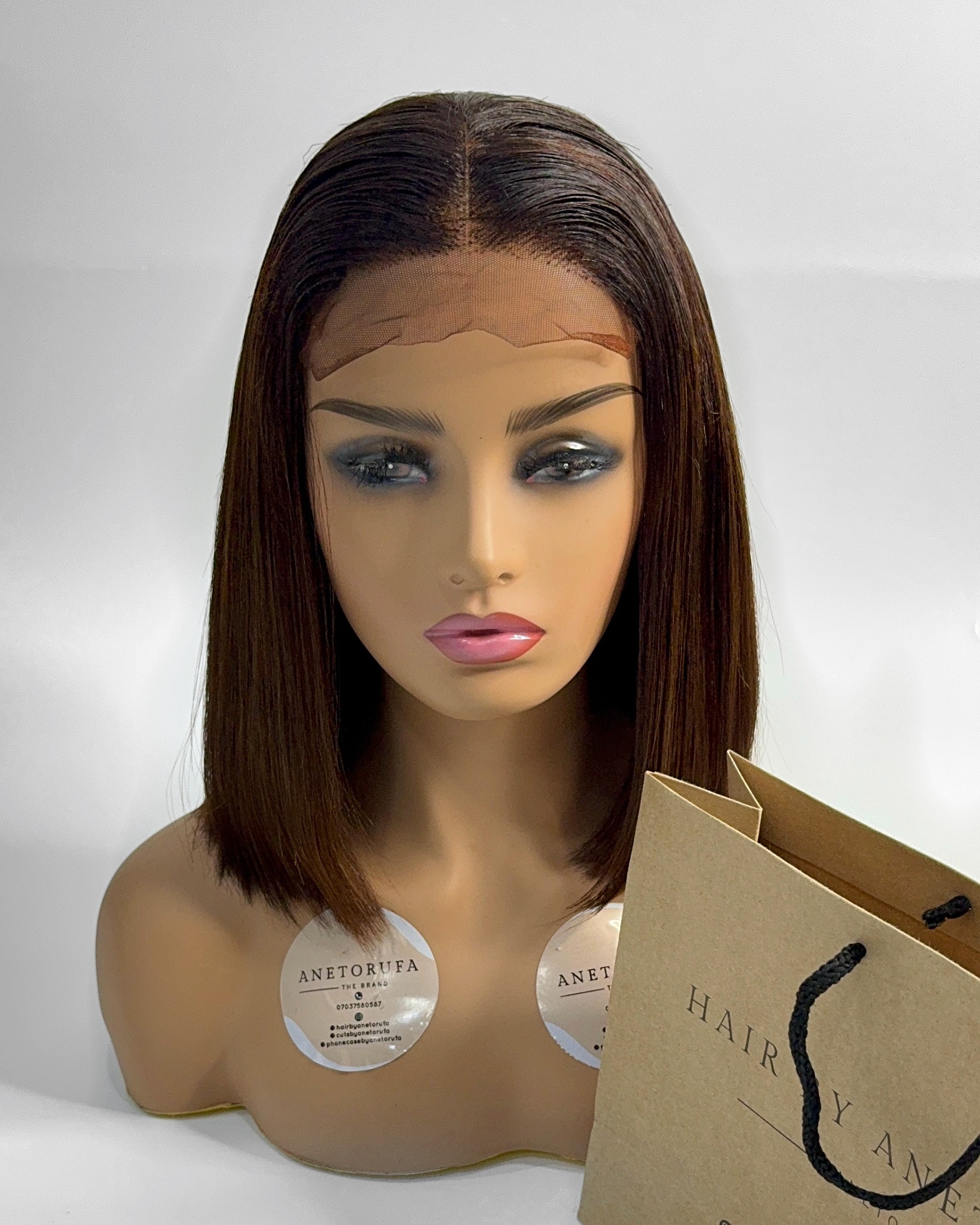 BROWN LUXURY BOB WIG