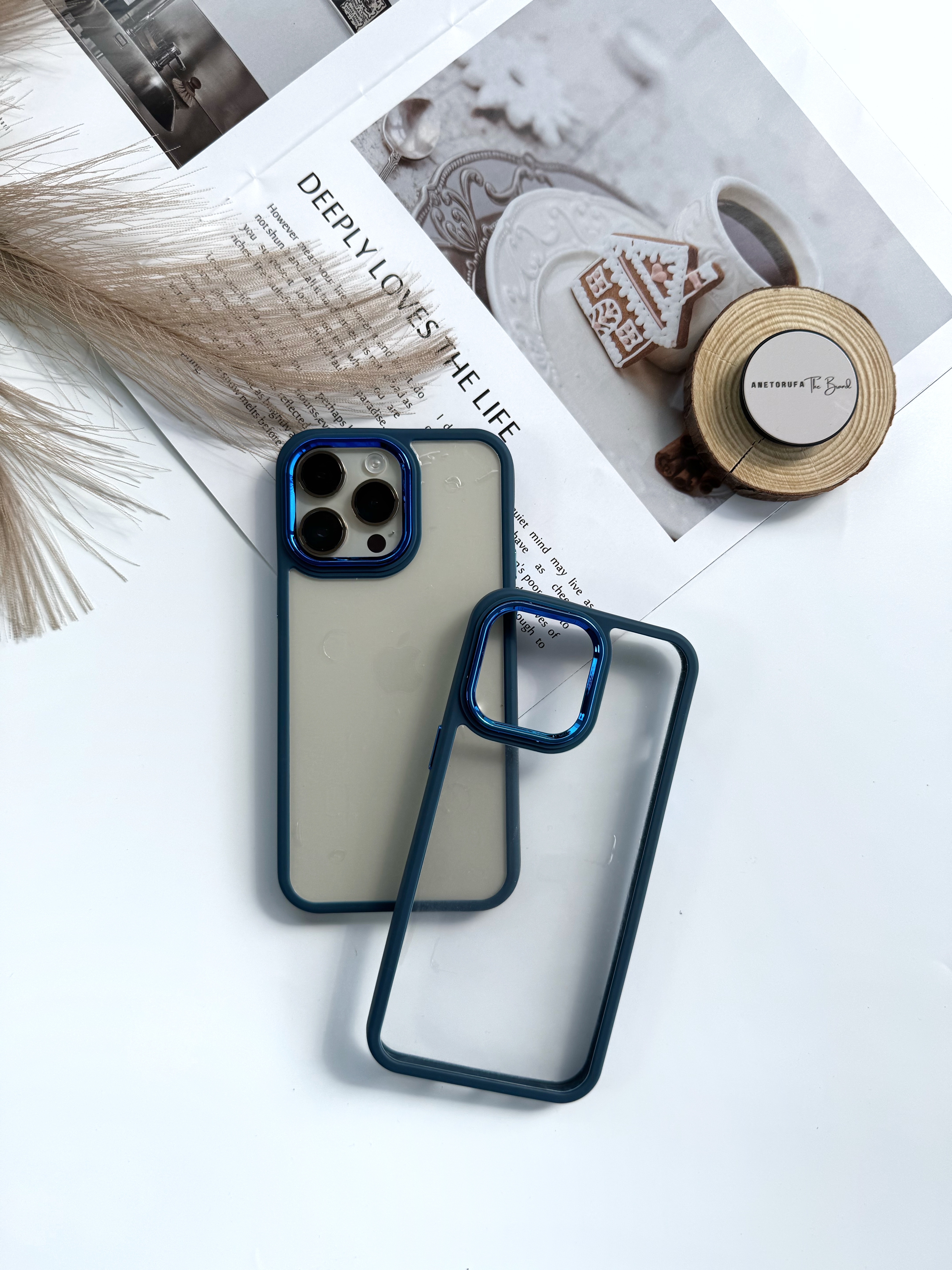 BLUE CLEAR PHONE CASE image
