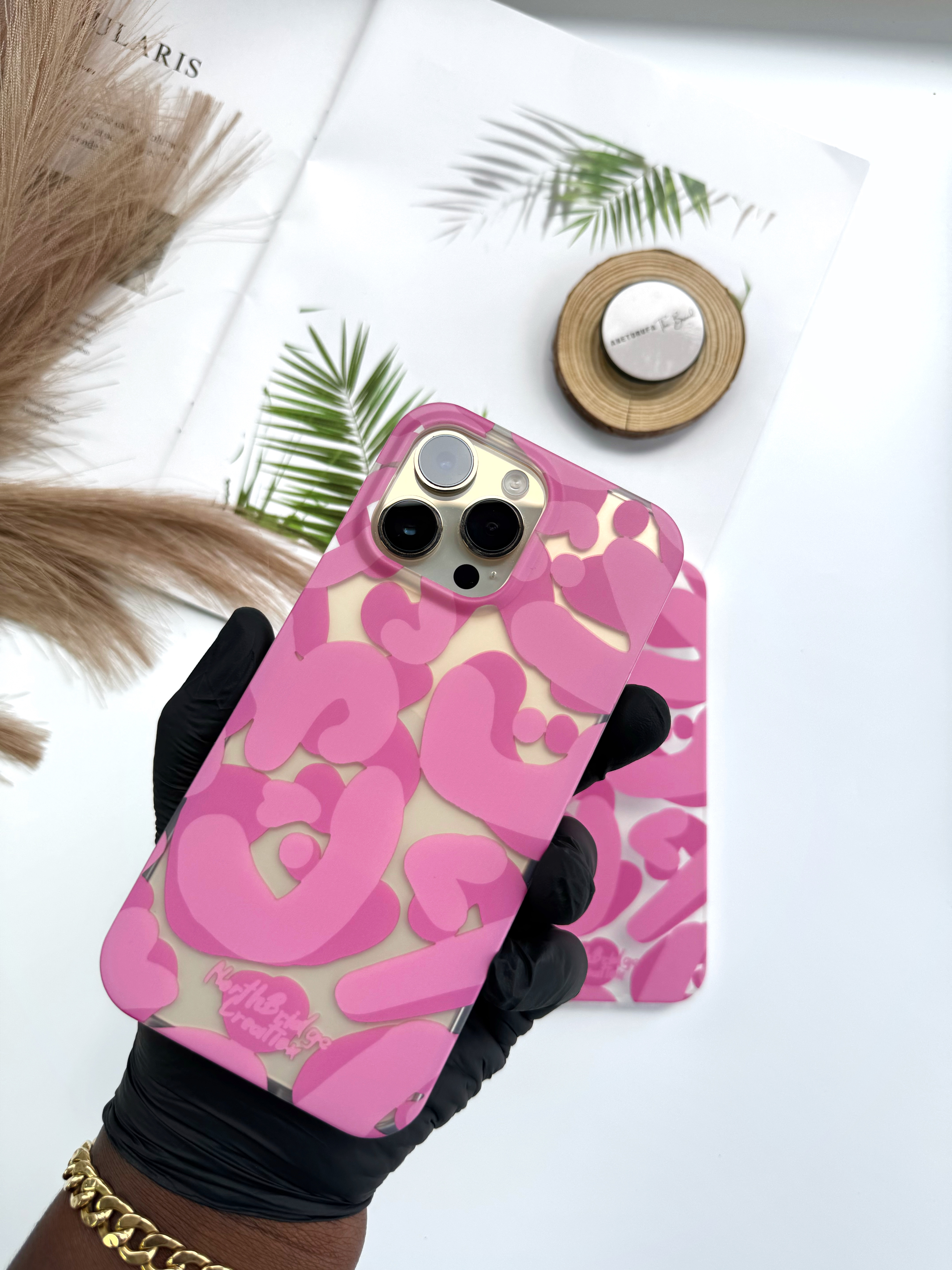PINK NORTH BRIDGE PHONE CASE