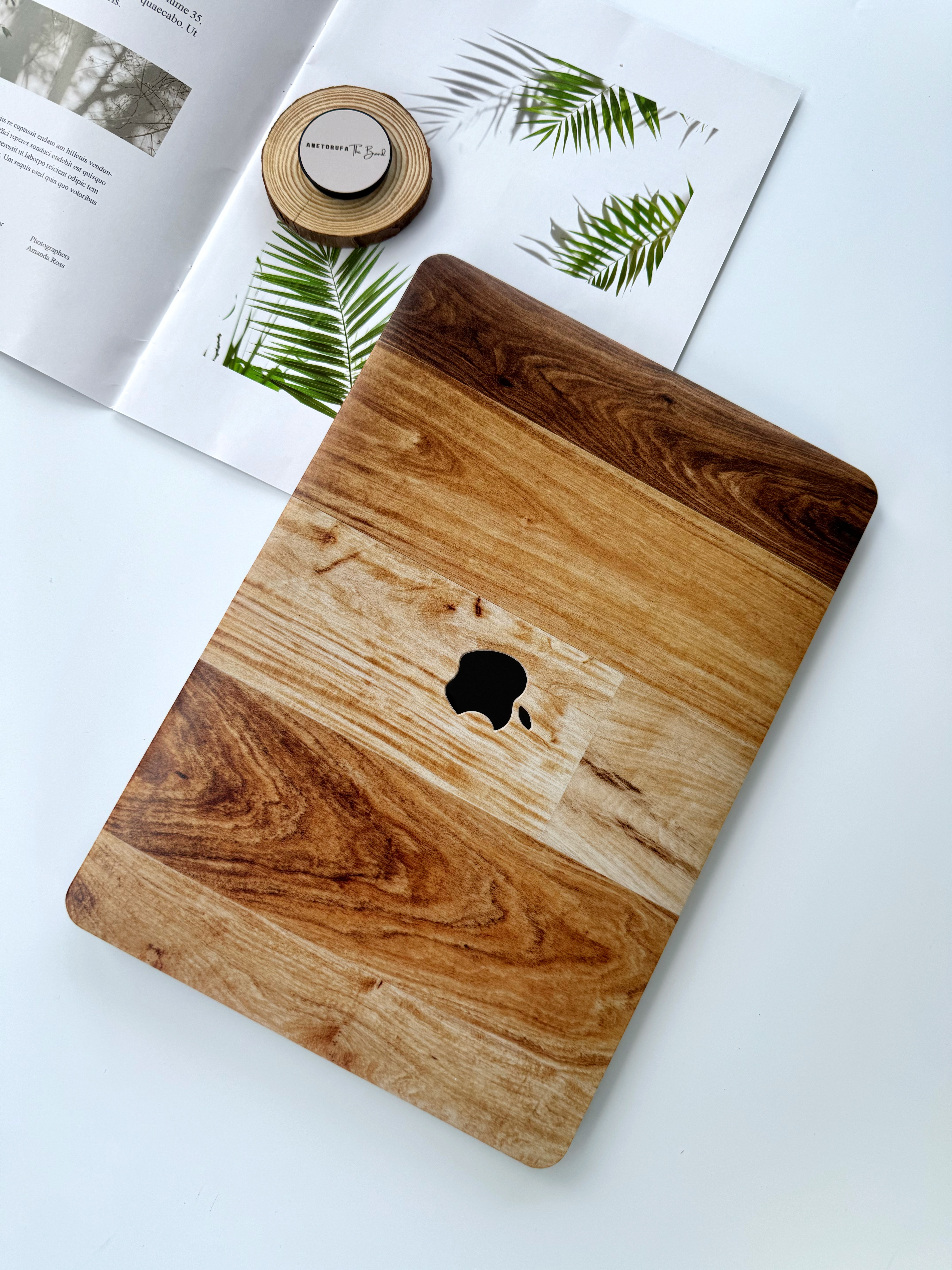WOODEN DESIGN MACBOOK COVER image