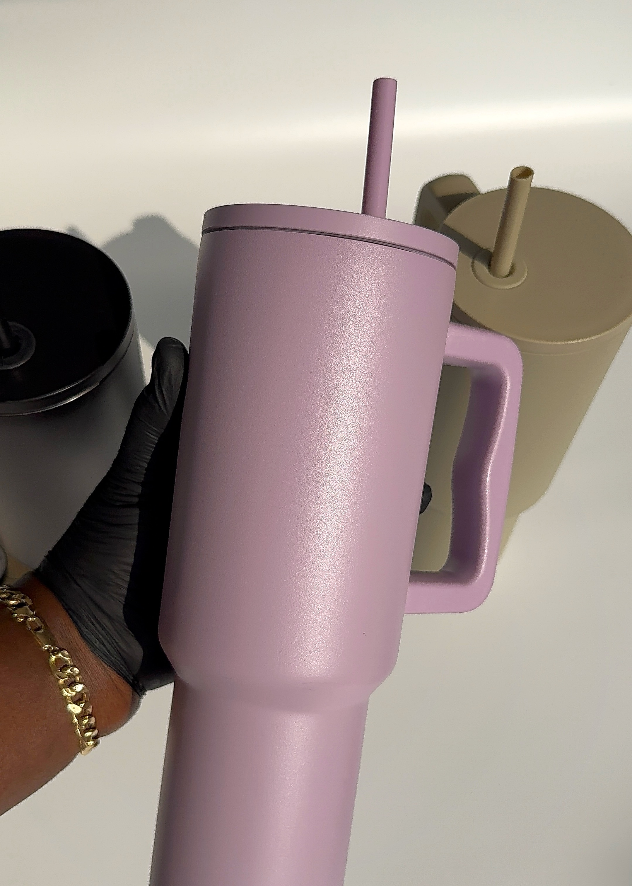 40oz THERMAL TUMBLER WITH HANDLE image