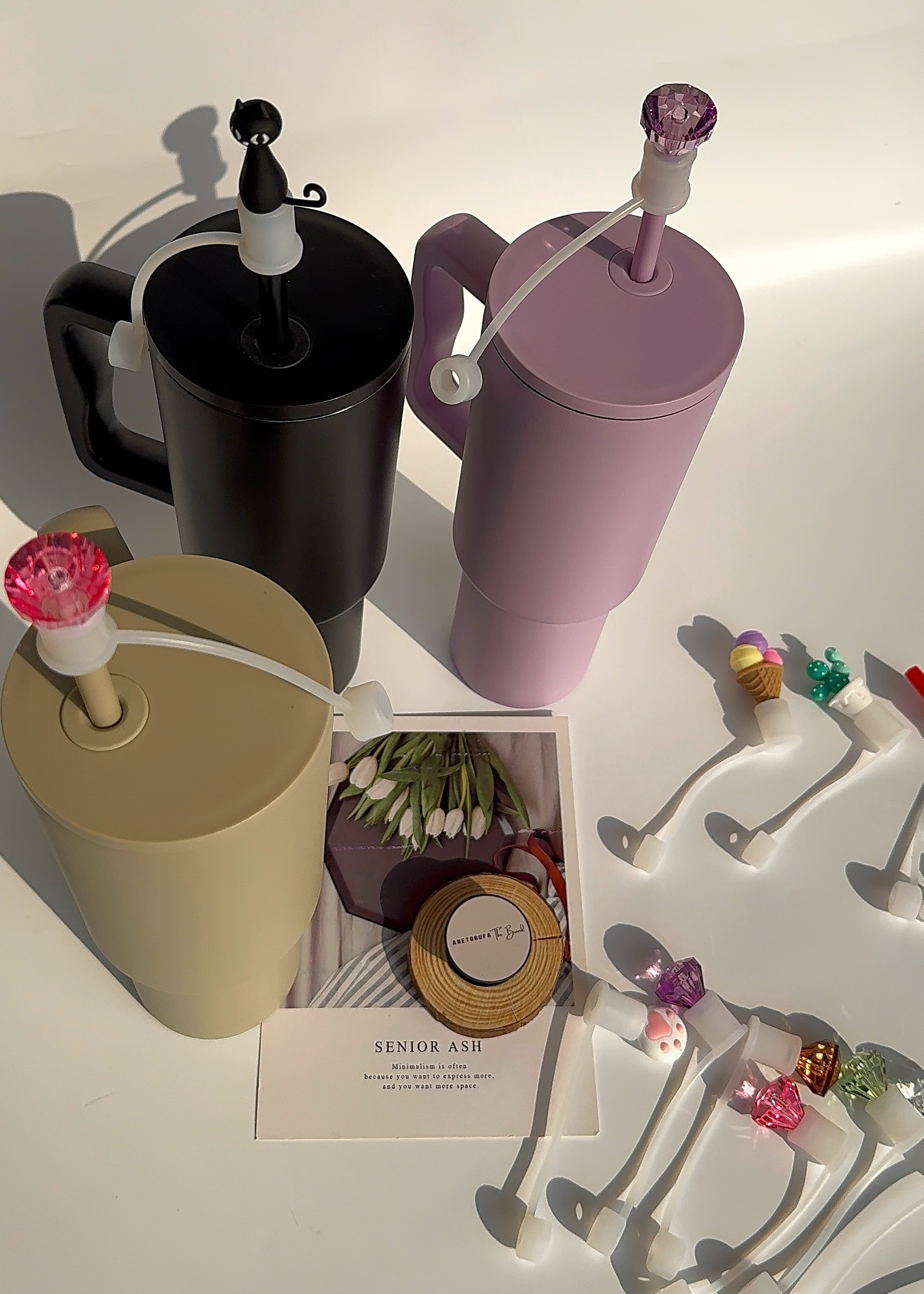 THERMAL TUMBLER STRAW TOPPER image