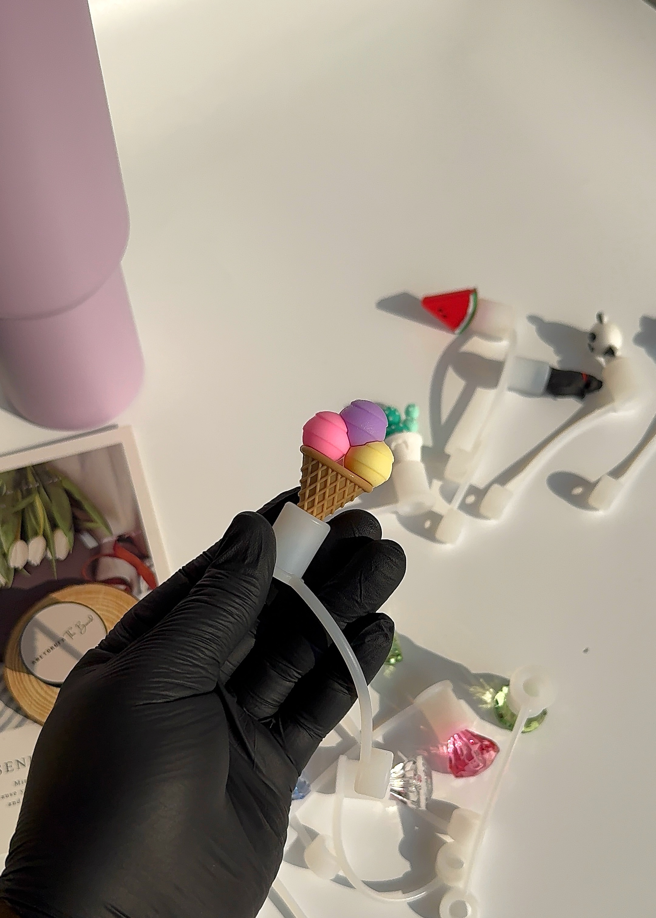 THERMAL TUMBLER STRAW TOPPER image