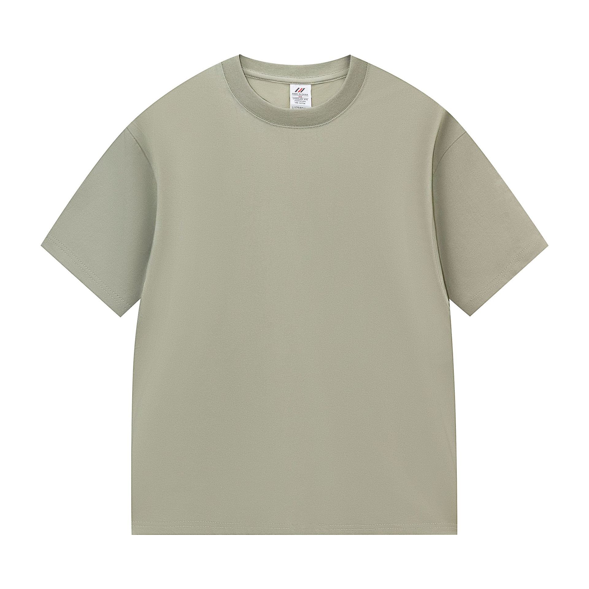LIGHT GREEN PLAIN COTTON TEE SHIRT