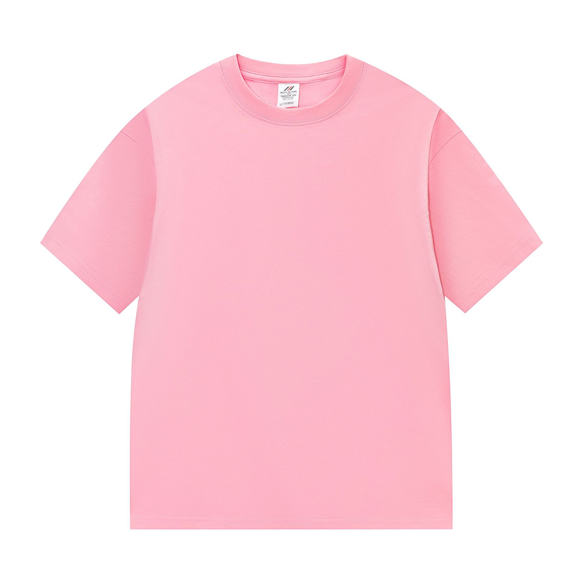 CHERRY PINK PLAIN COTTON TEE SHIRT