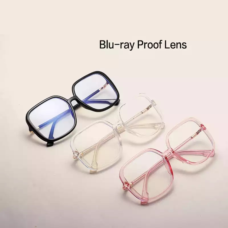 Unisex Bold Square Anti-Blue Light Frame image