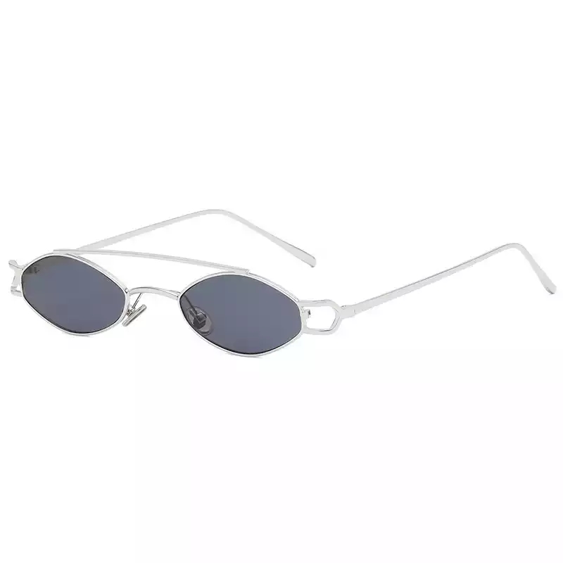 Men Mini Oval 90's Trend Sunglasses image