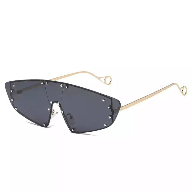 Women Bold Rimless Googgles Sunglass image