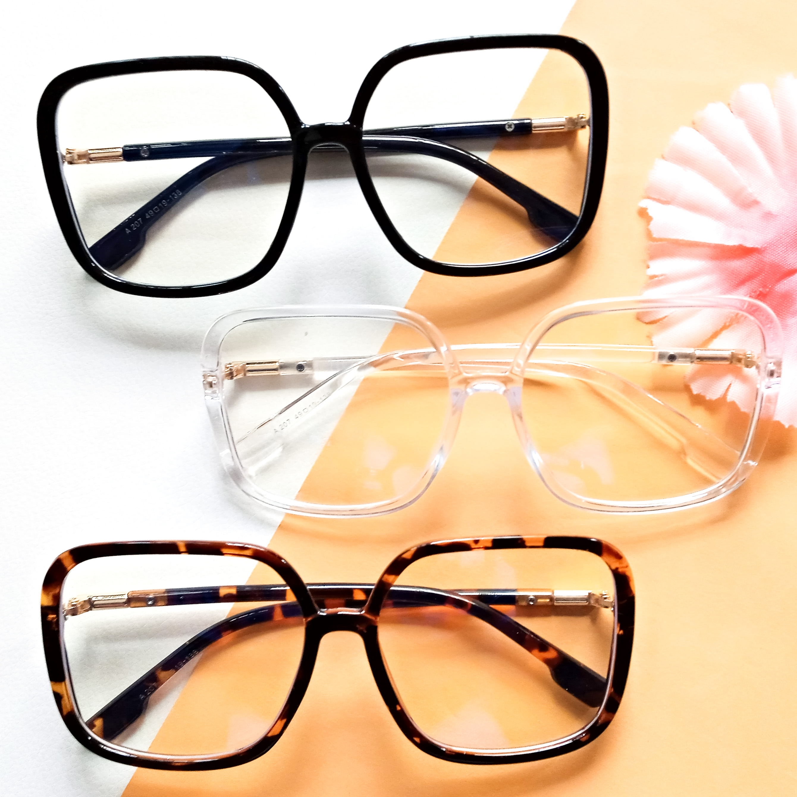 Unisex Bold Square Anti-Blue Light Frame second image