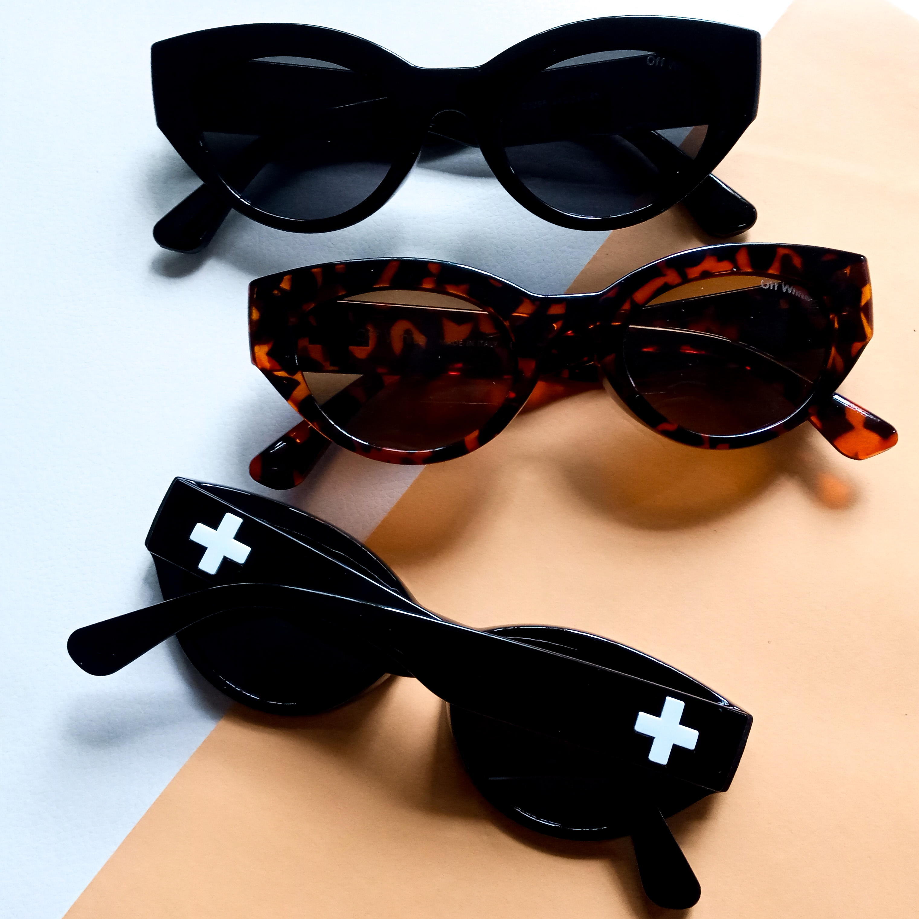 Off White Cross Vintage Sunglasses image