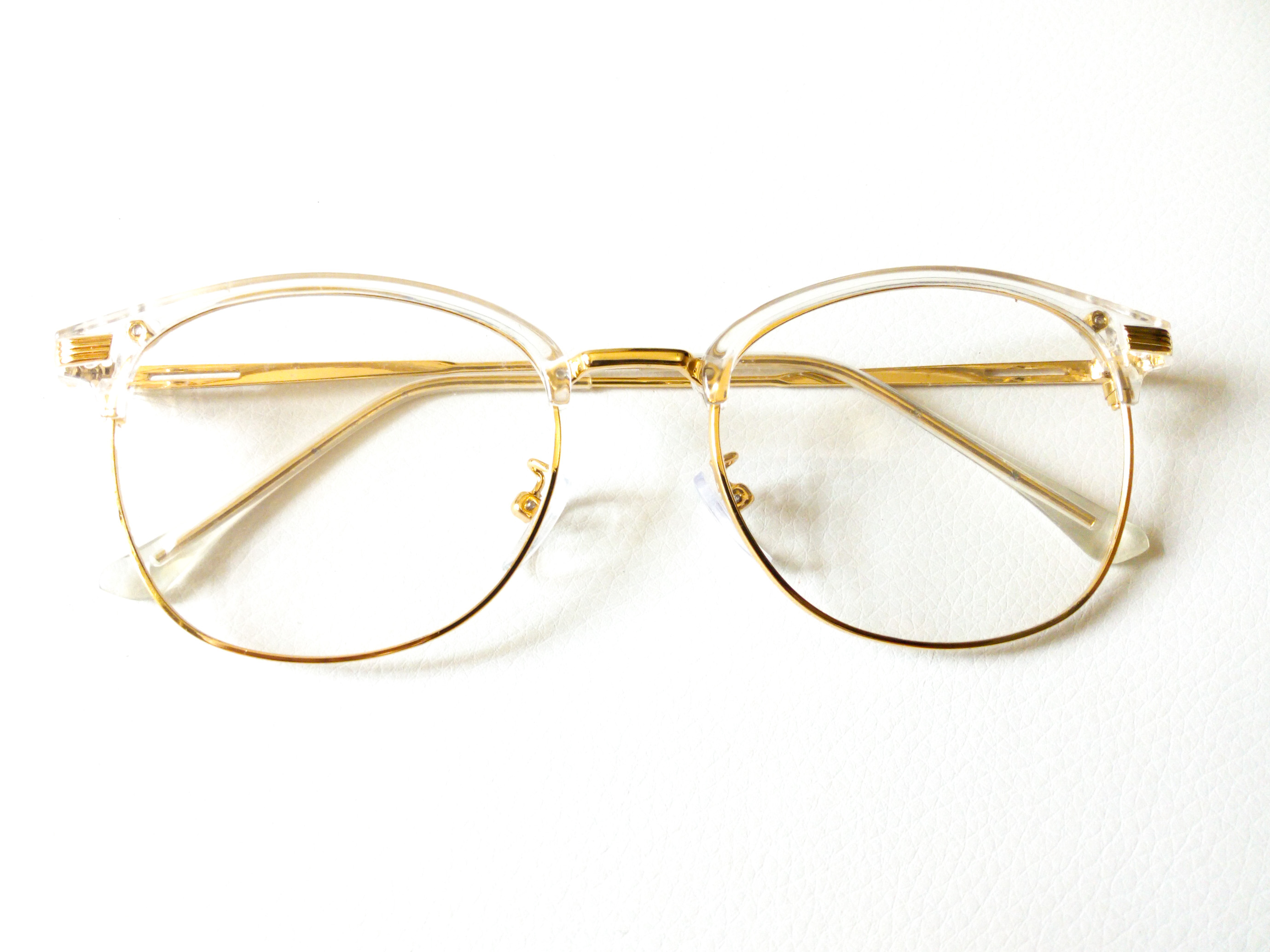Unisex Clear Gold Eyeglasses image