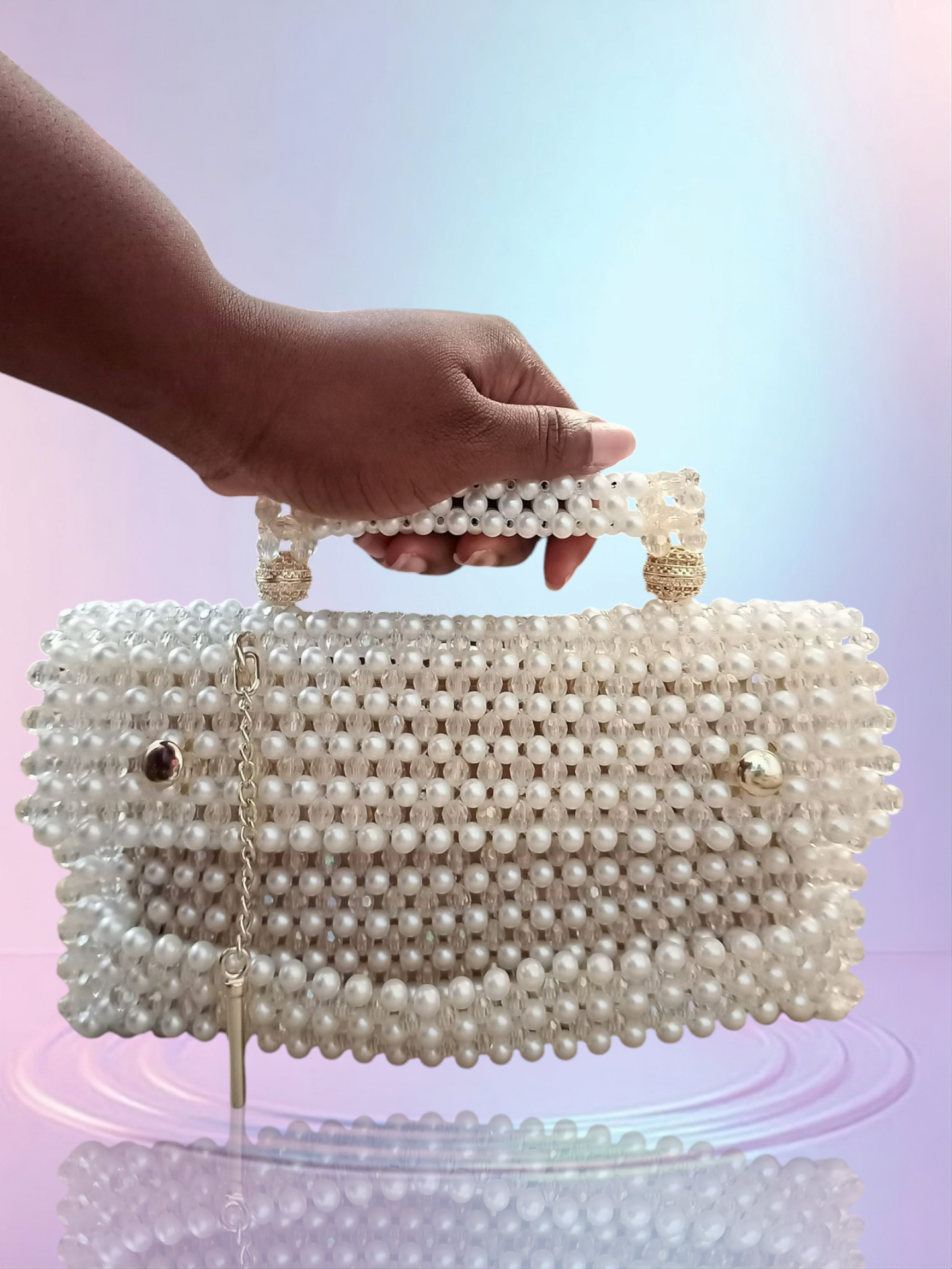 Pearl Elegance Beaded Bag image