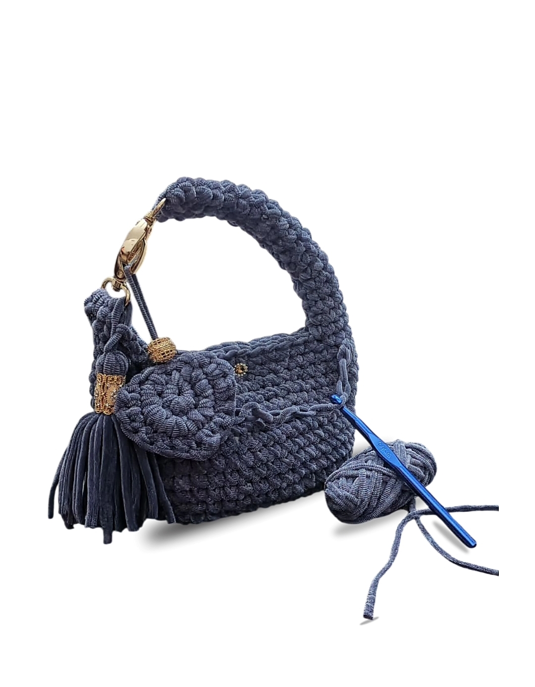 Velvet Charm Crochet Bag image