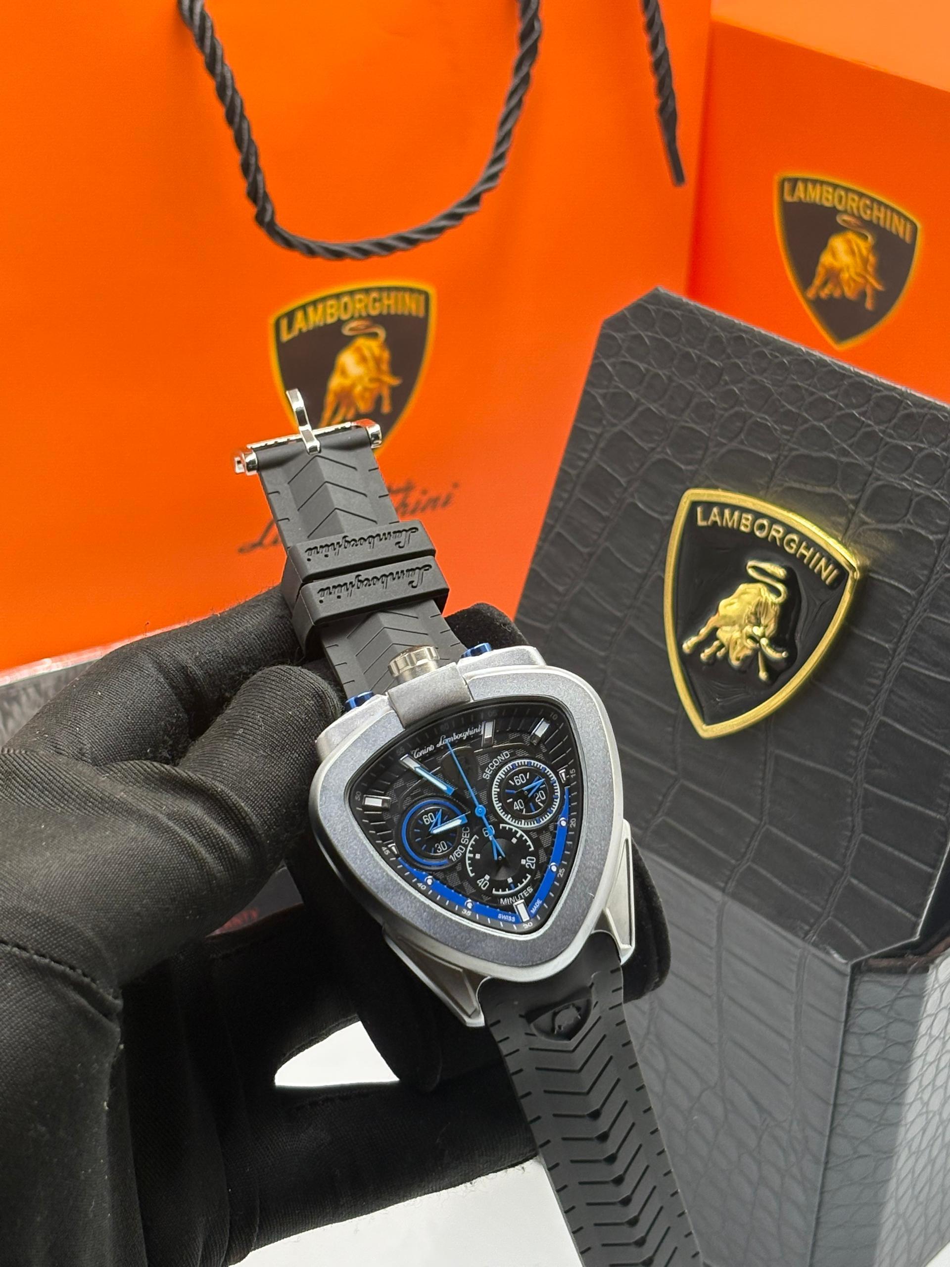 Torino Lamborghini Chronograph rubber watch image