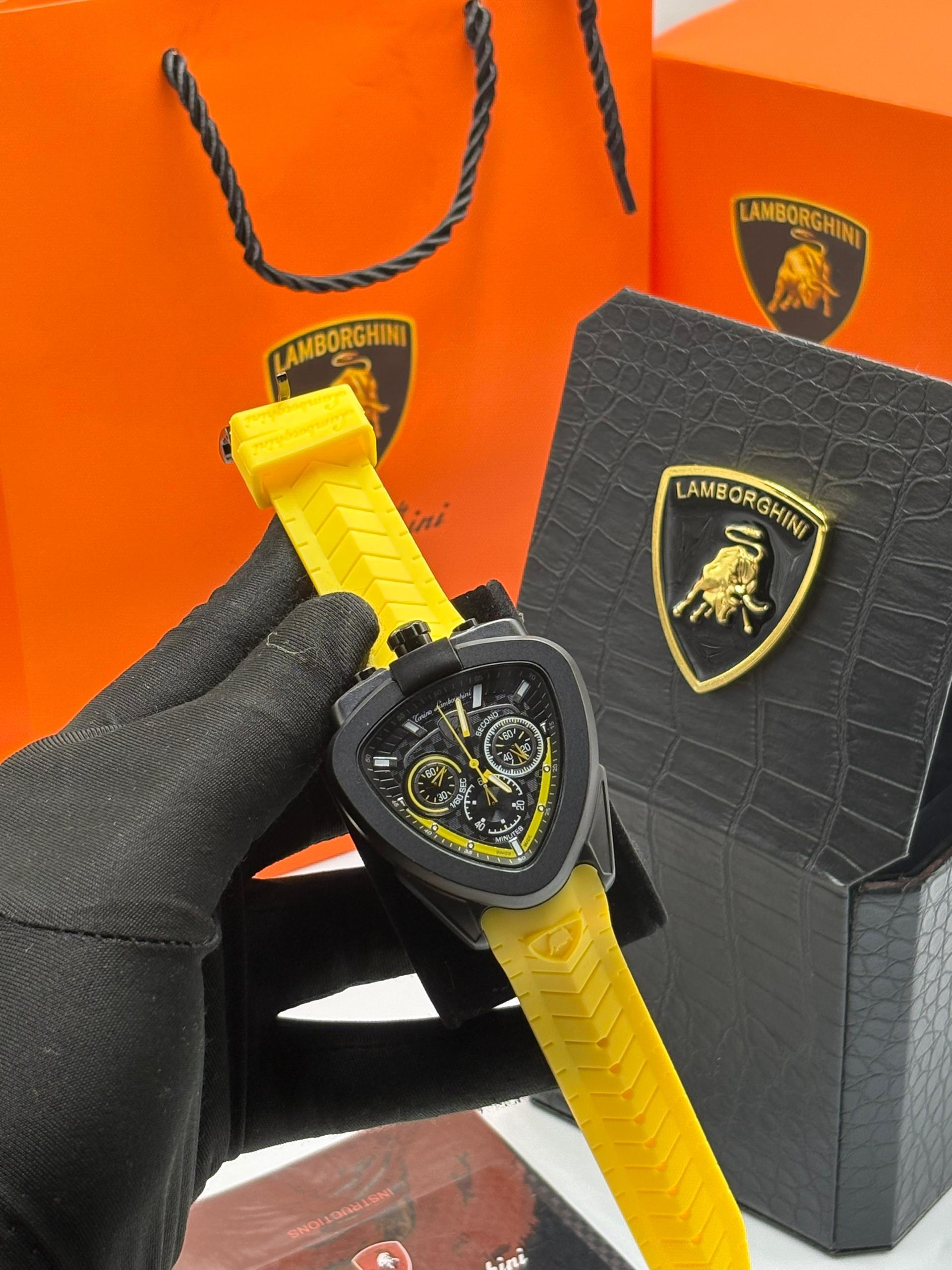 Torino Lamborghini Chronograph rubber watch image