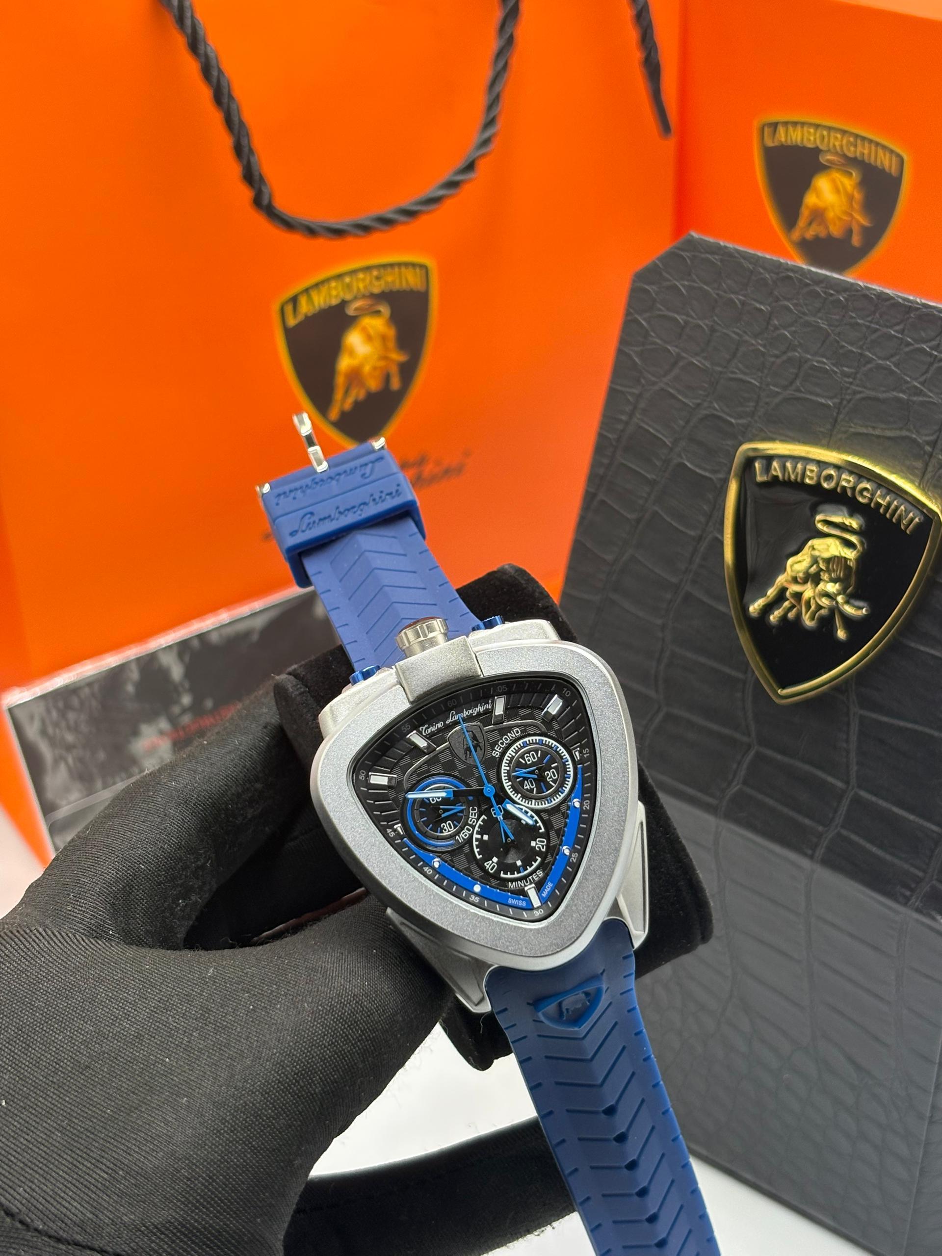 Torino Lamborghini Chronograph rubber watch image