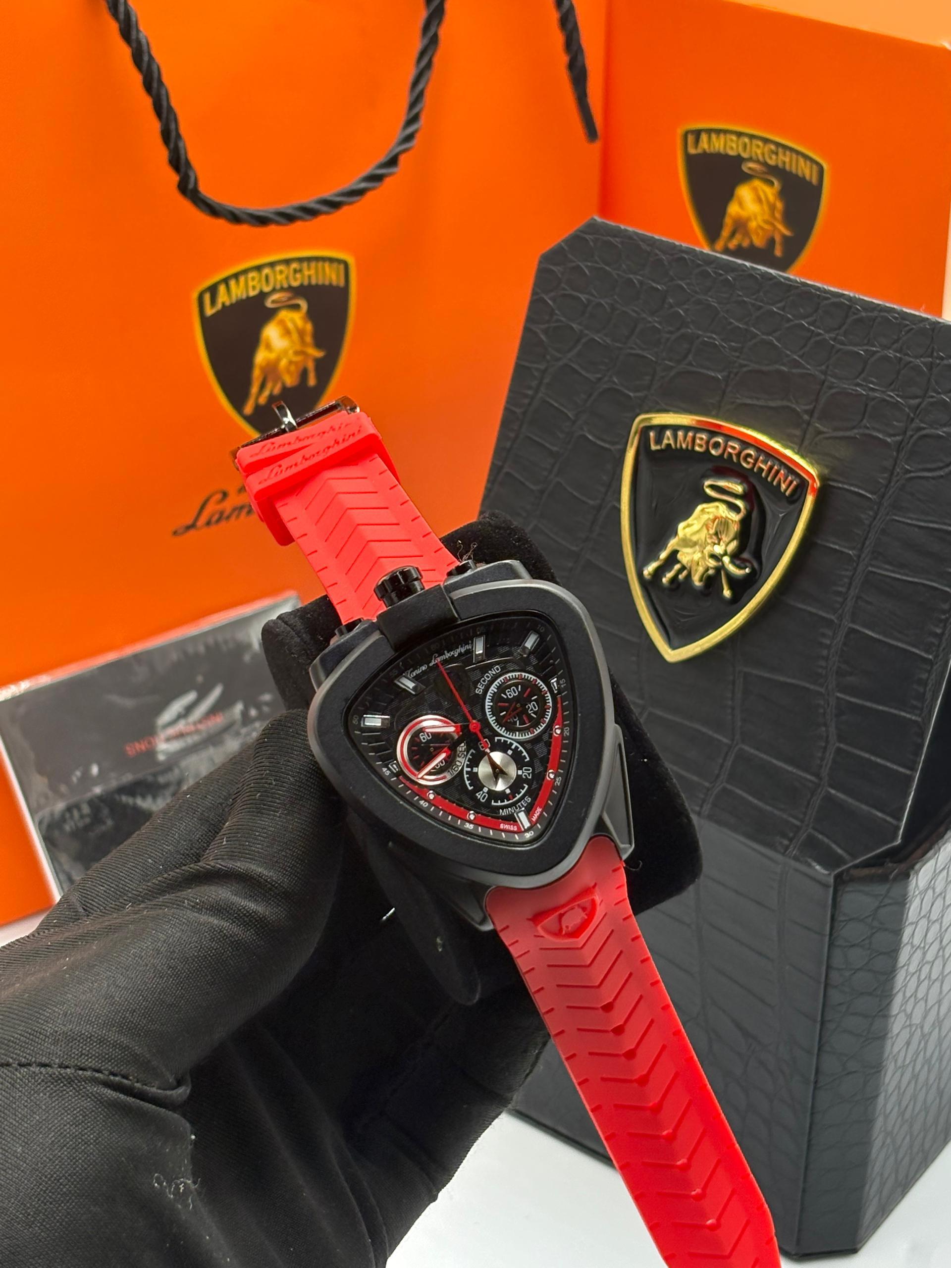 Torino Lamborghini Chronograph rubber watch image
