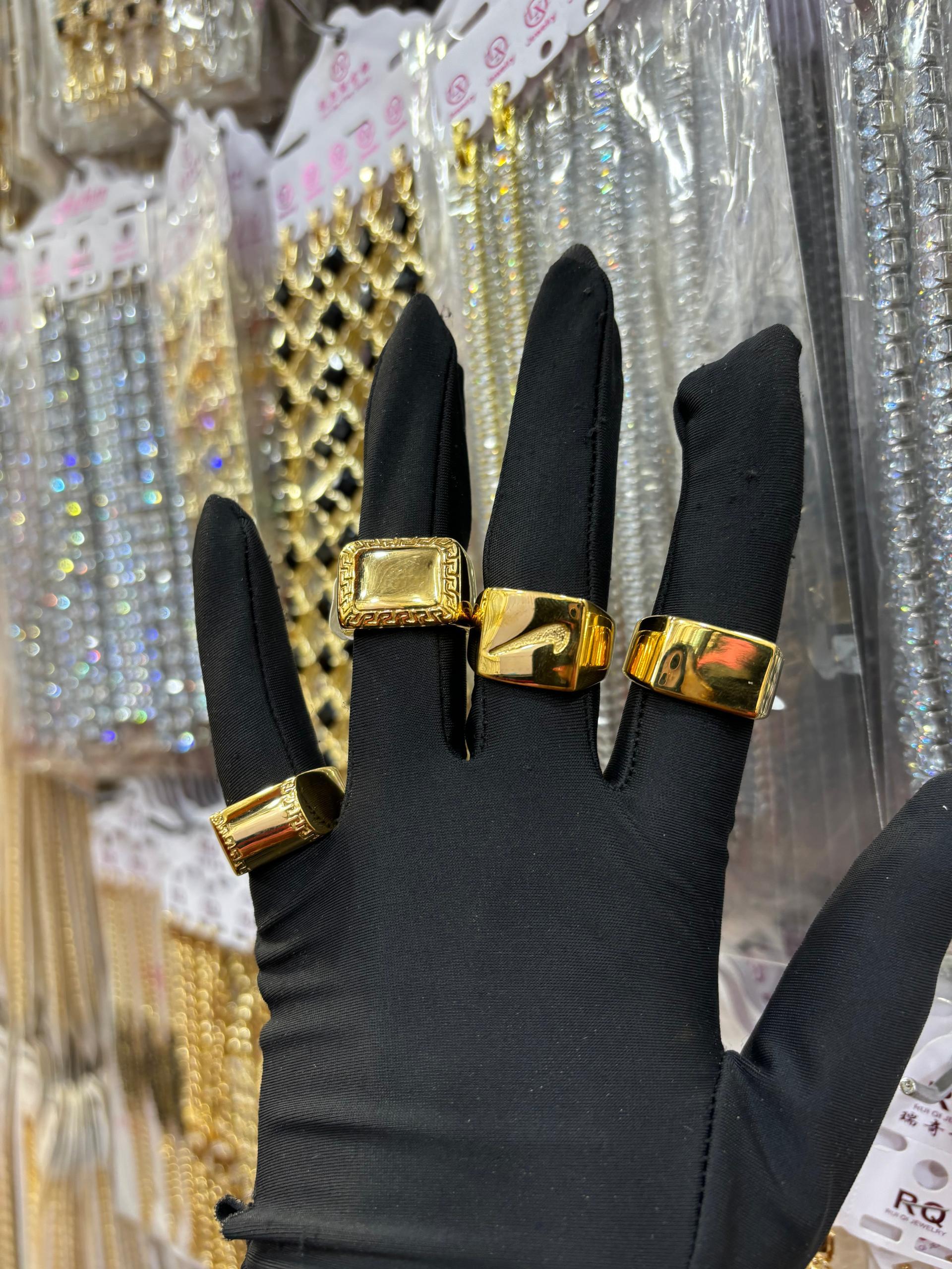 Mens designer fashion rings image