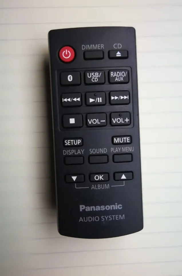 Panasonic sound system smart remote control image