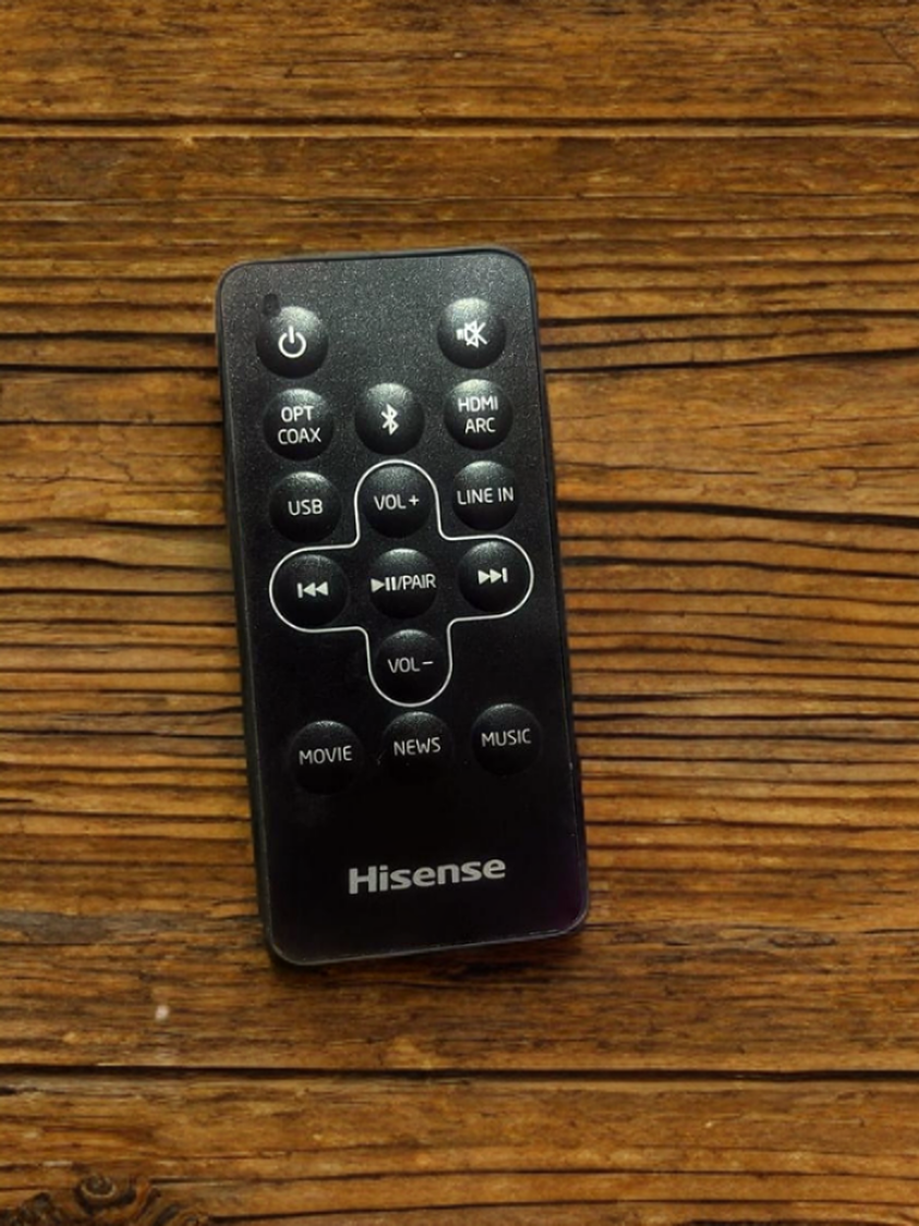 Hisense sound bar smart remote control image