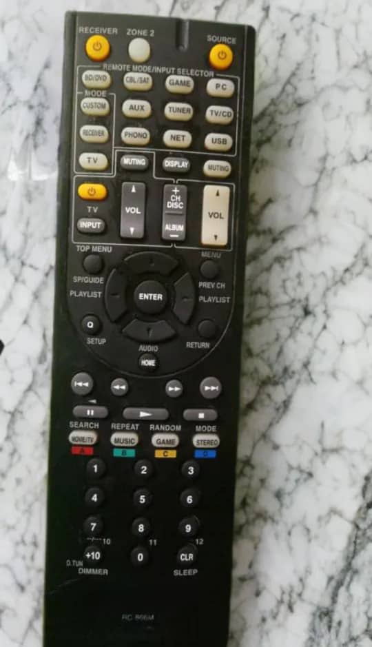 ONKYO AV RECEIVER SMART REMOTE CONTROL image