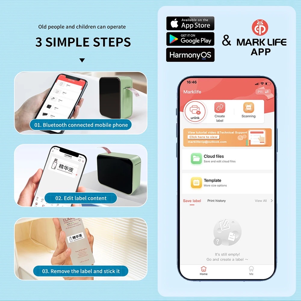 Mini Pocket Label Printer image