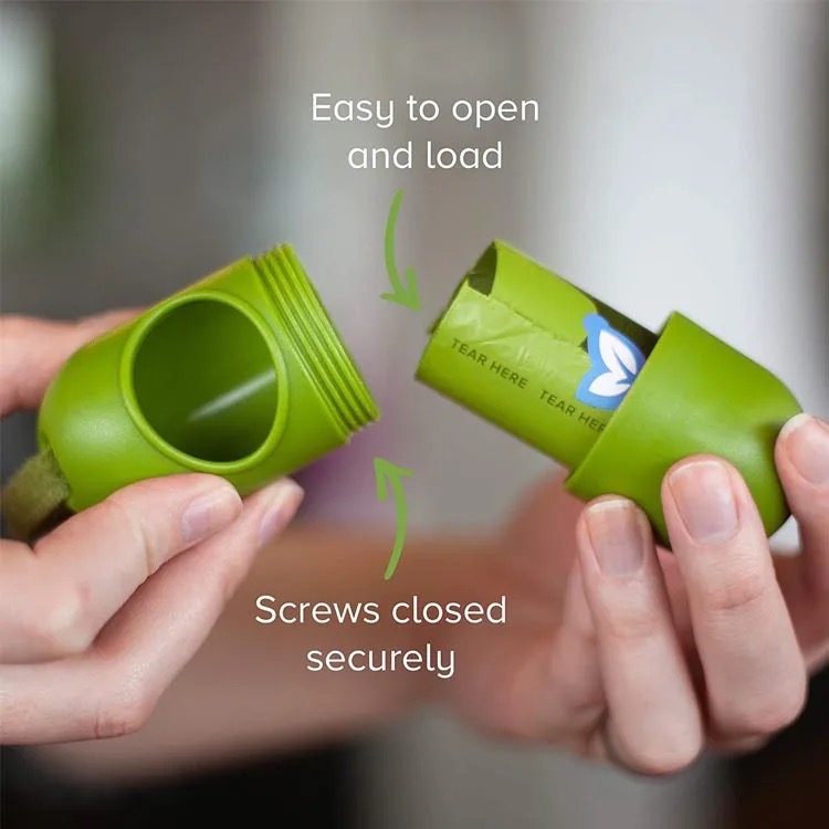 Mini Disposable Bin Bags Set With Dispenser (5 rolls (75pcs)of bags) image