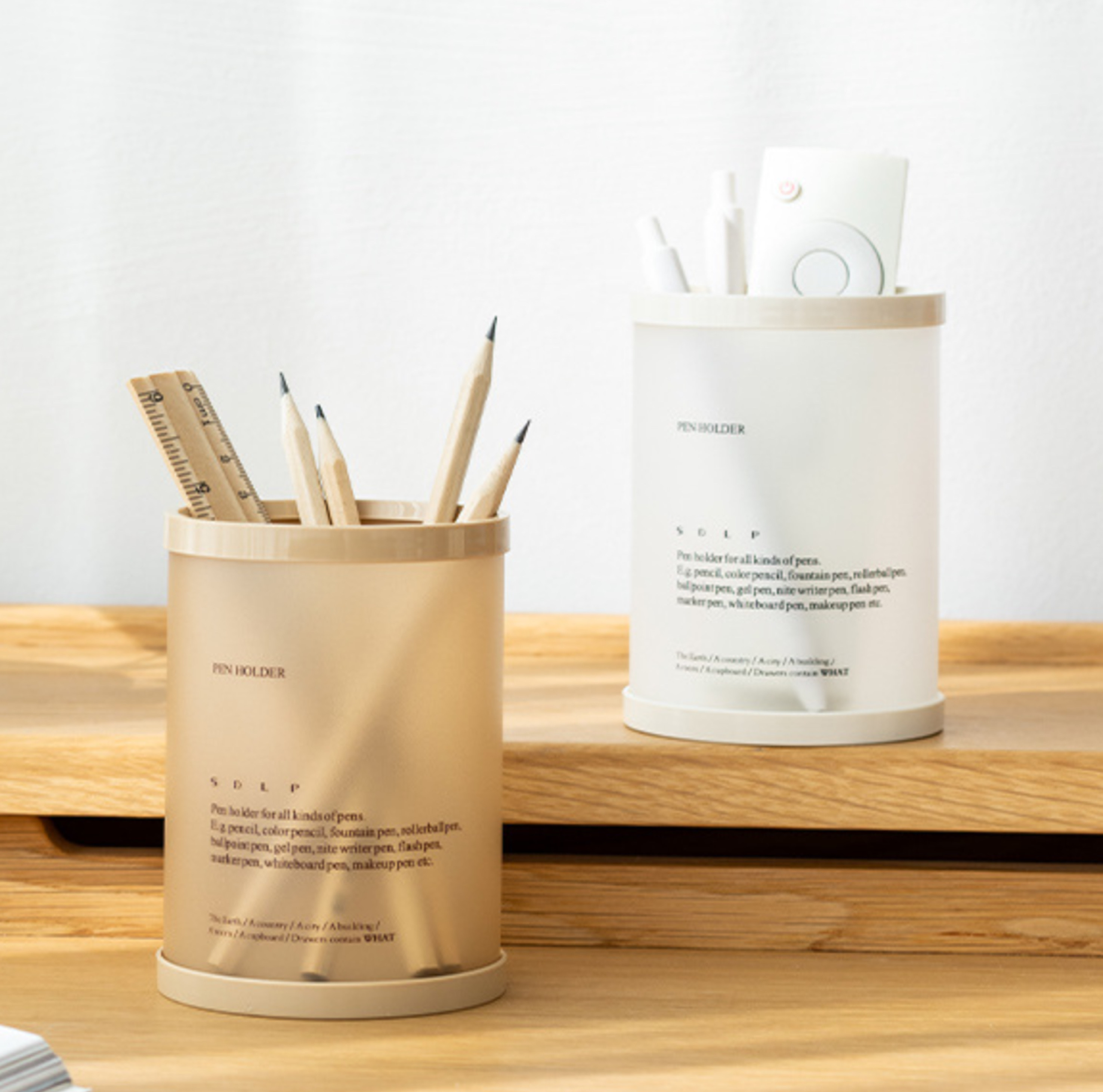 Collapsible Lightweight Plastic Brush/Pen Holder image