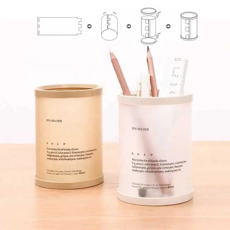 Collapsible Lightweight Plastic Brush/Pen Holder image