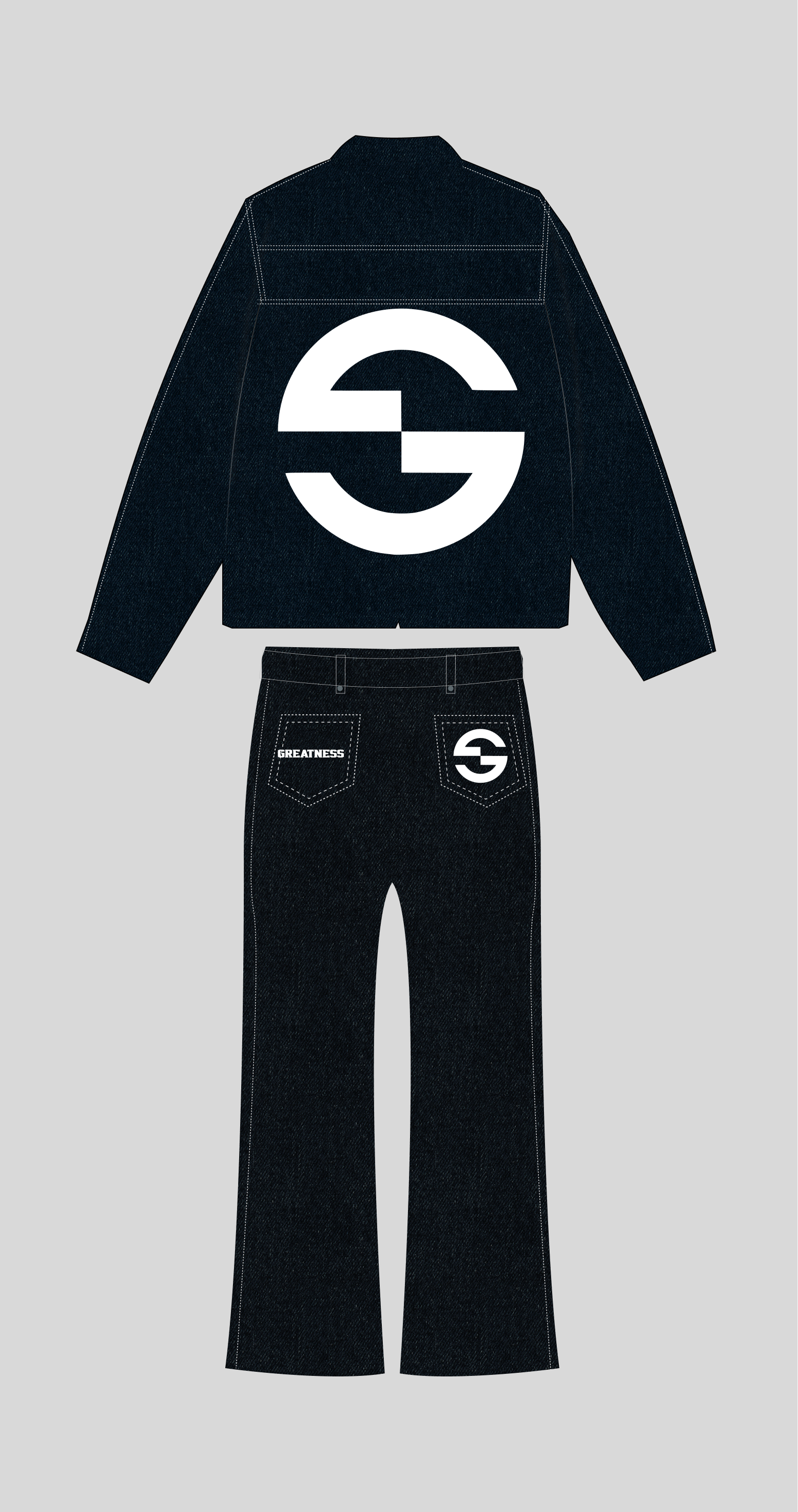 Black jean up and down GS second image