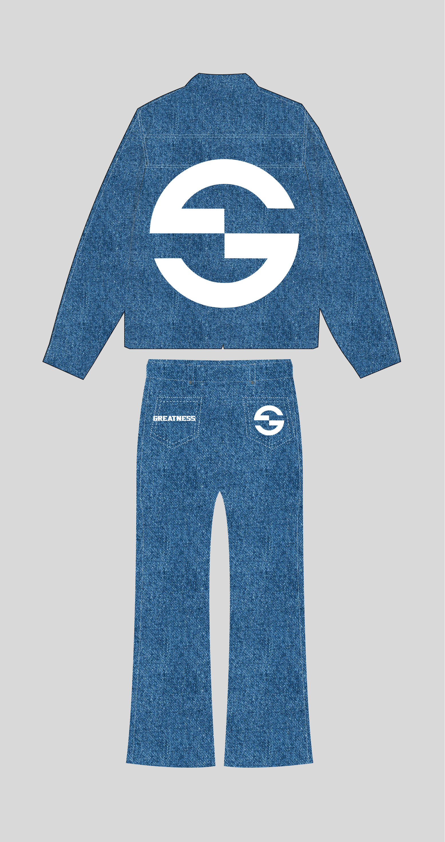 Blue jean up and down GS Image