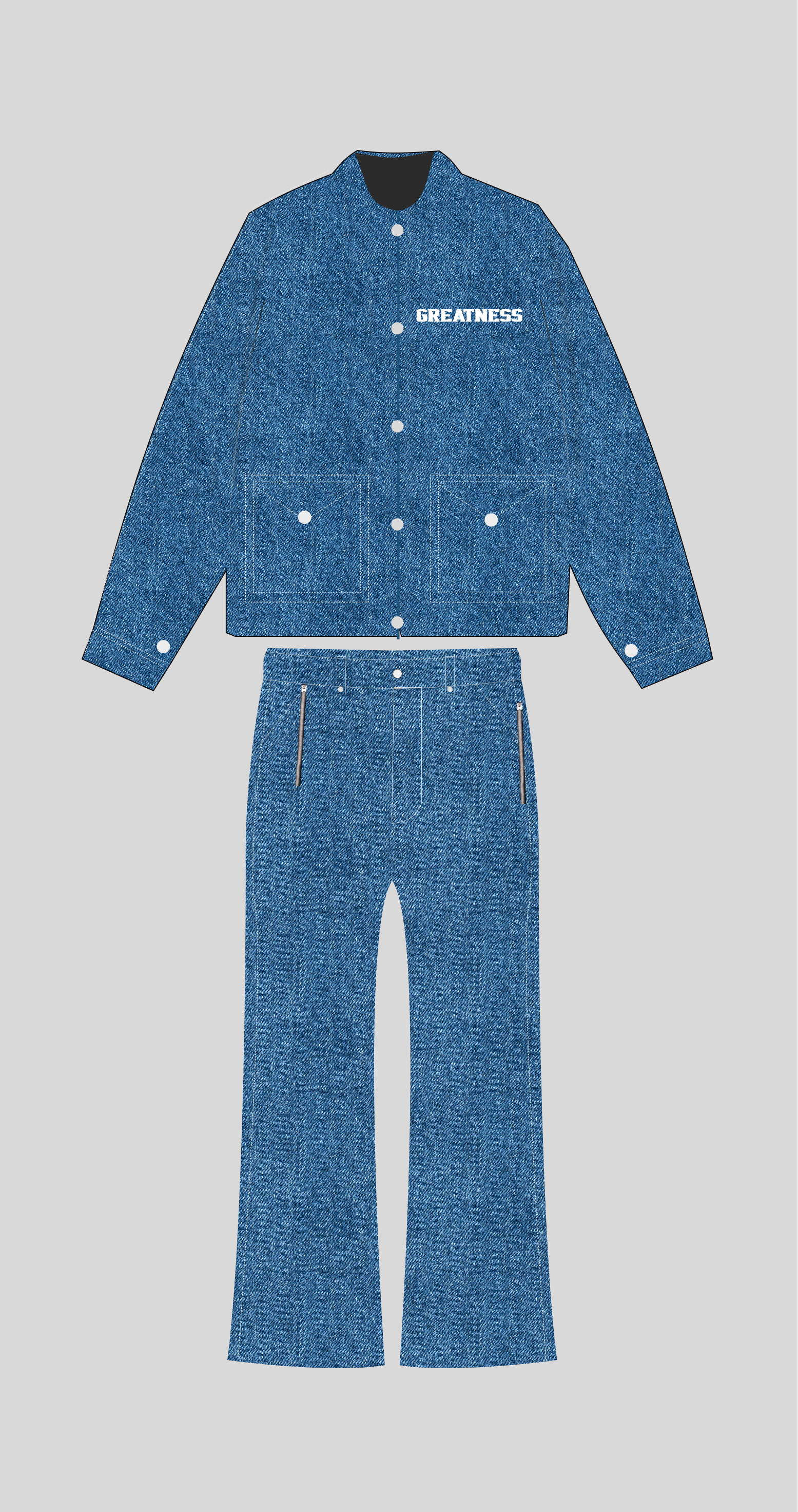 Blue jean up and down GS Image