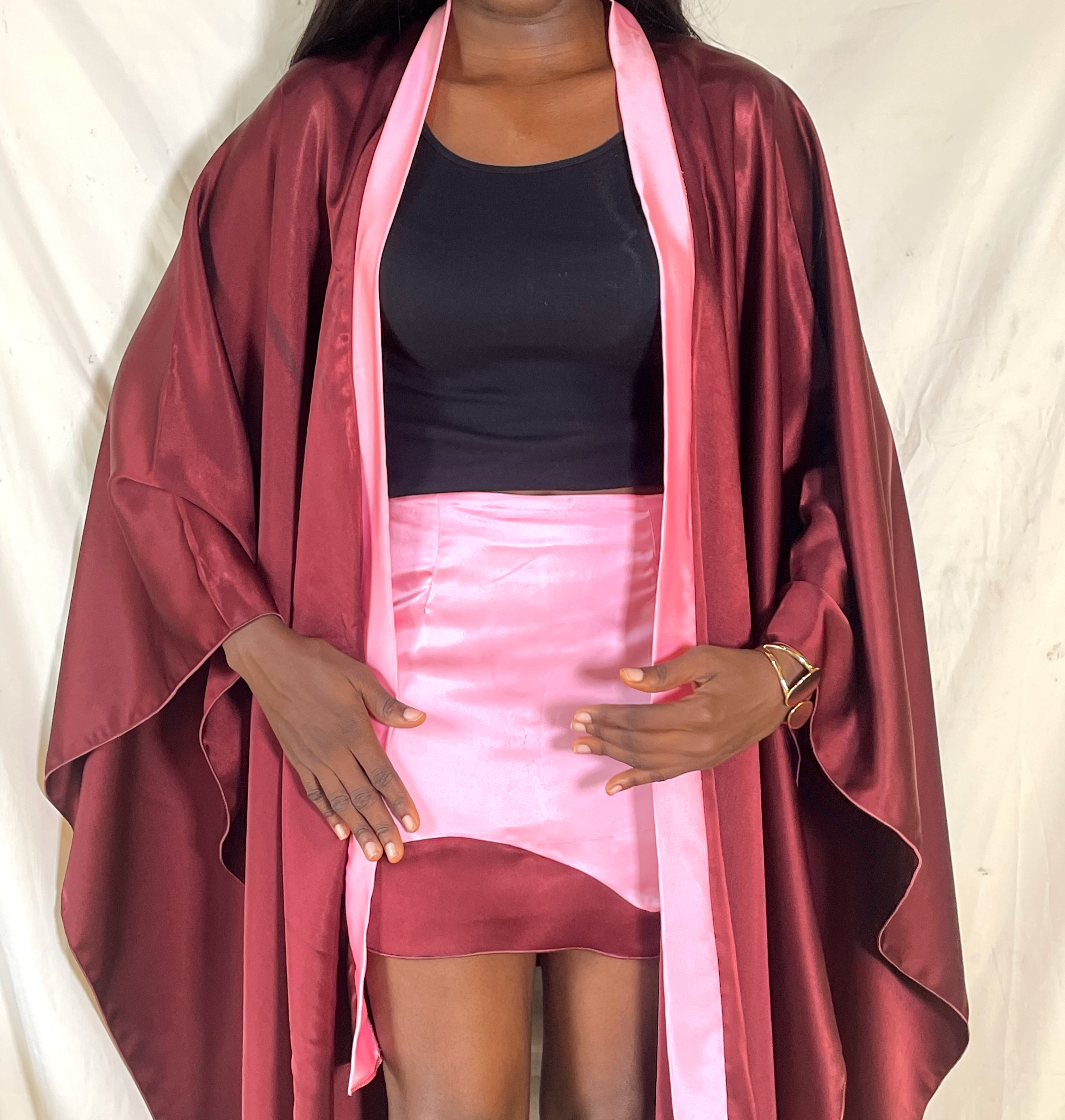 Jumoke Skirt - Maroon image