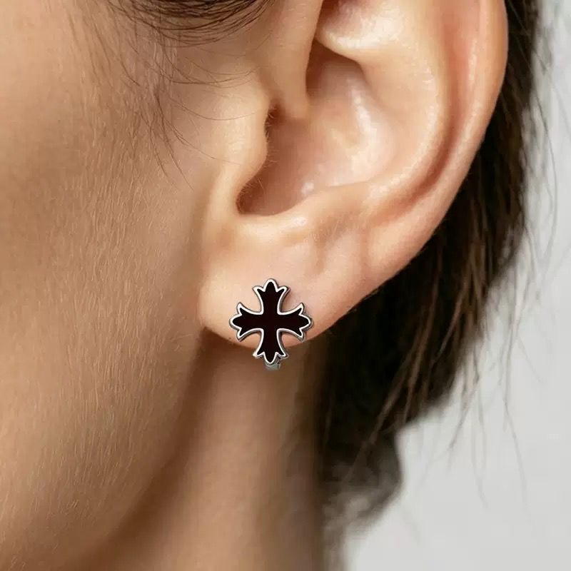 Black Cross Studs image