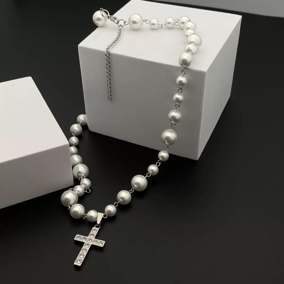 White Pearl Cross image