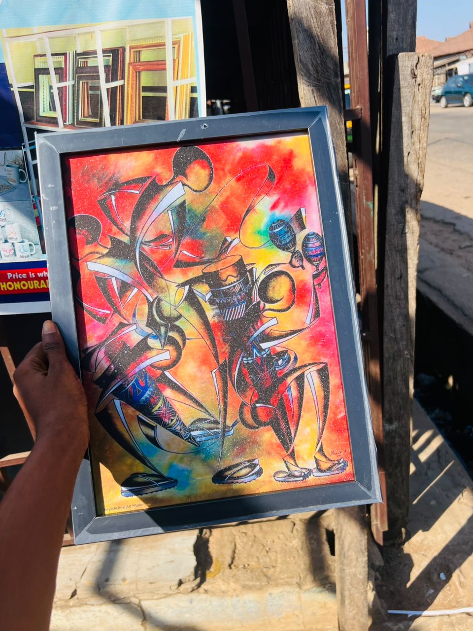 Rhythms of Africa: Musical Drum Art Frame image