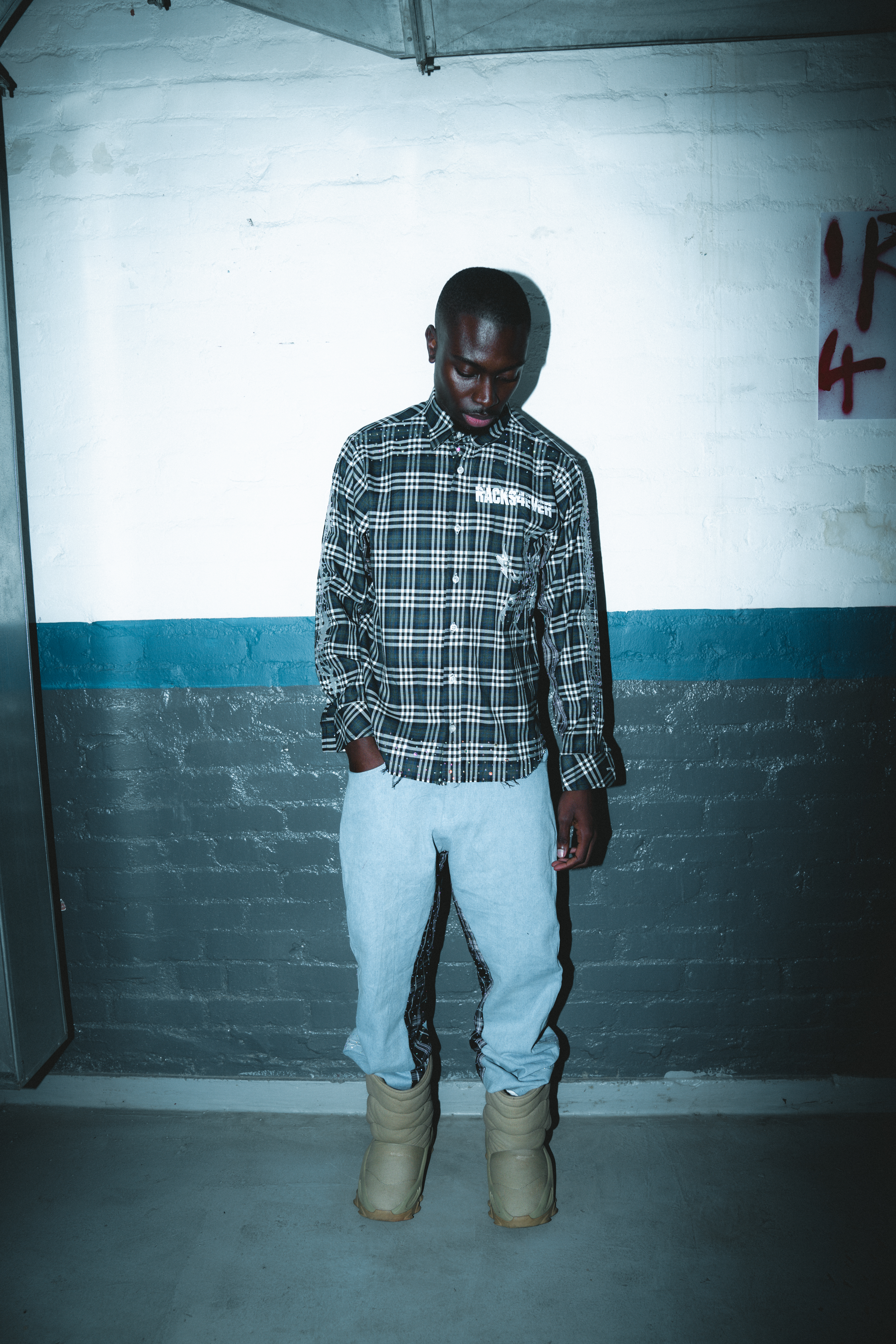 Rhinestone plain Shirt Image