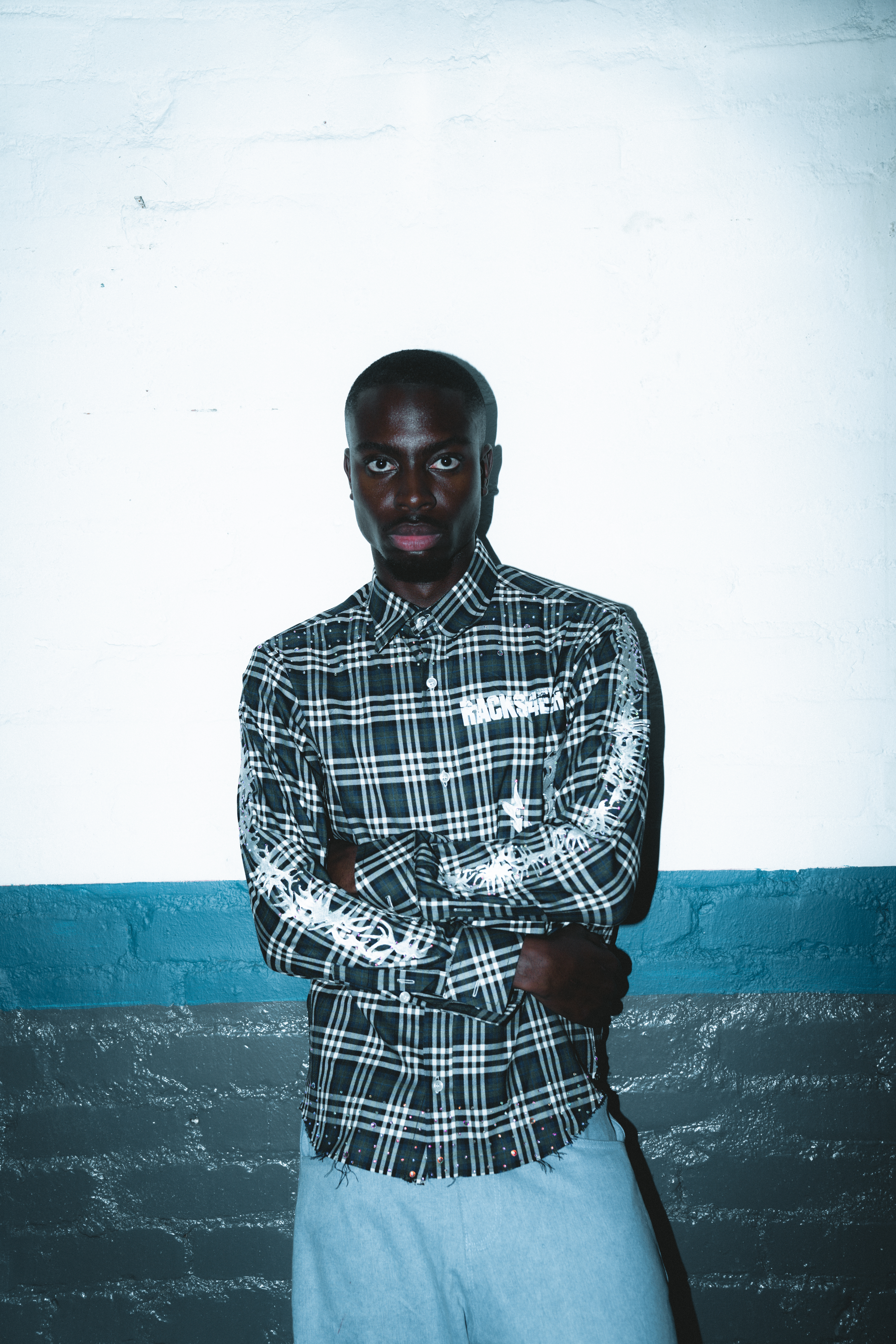 Rhinestone plain Shirt image