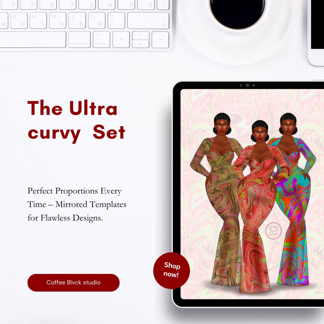 8-Set Fashion Illustration Croquis – Ultra Curvy Edition image