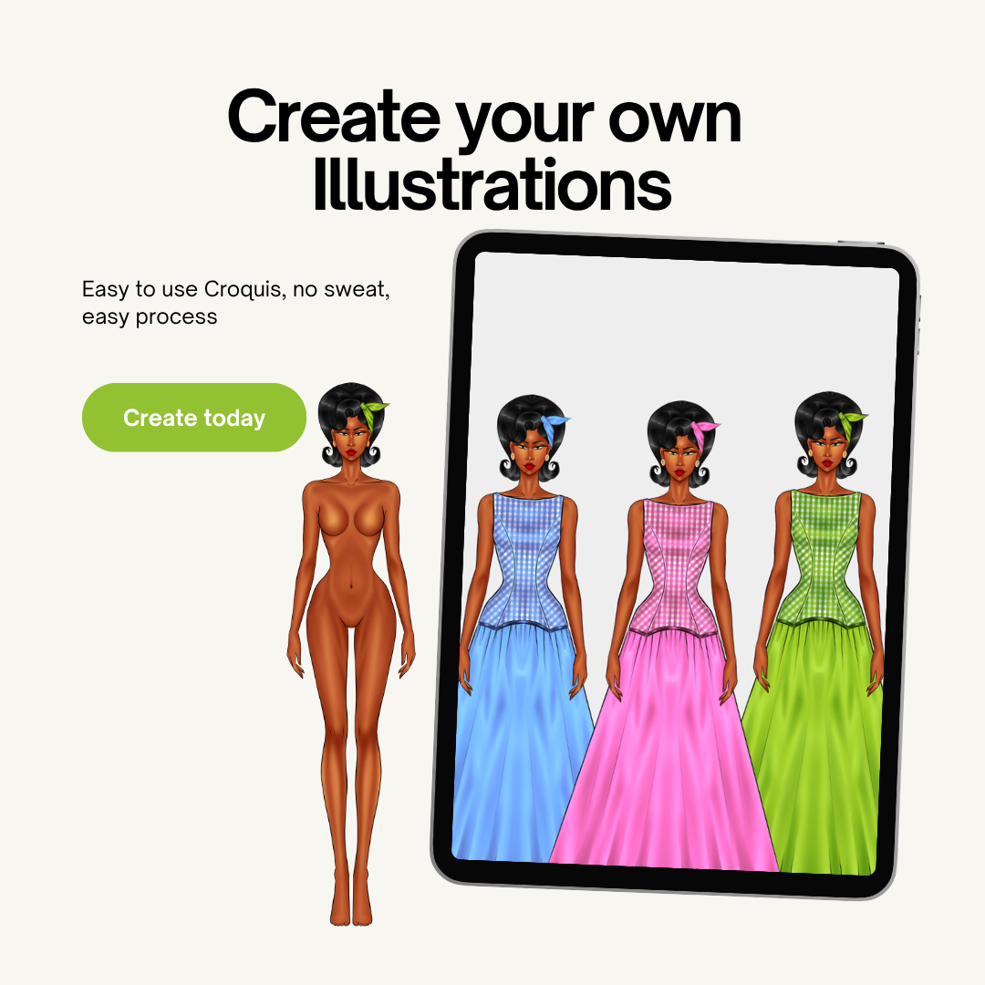 10-head Figure Fashion Croquis image